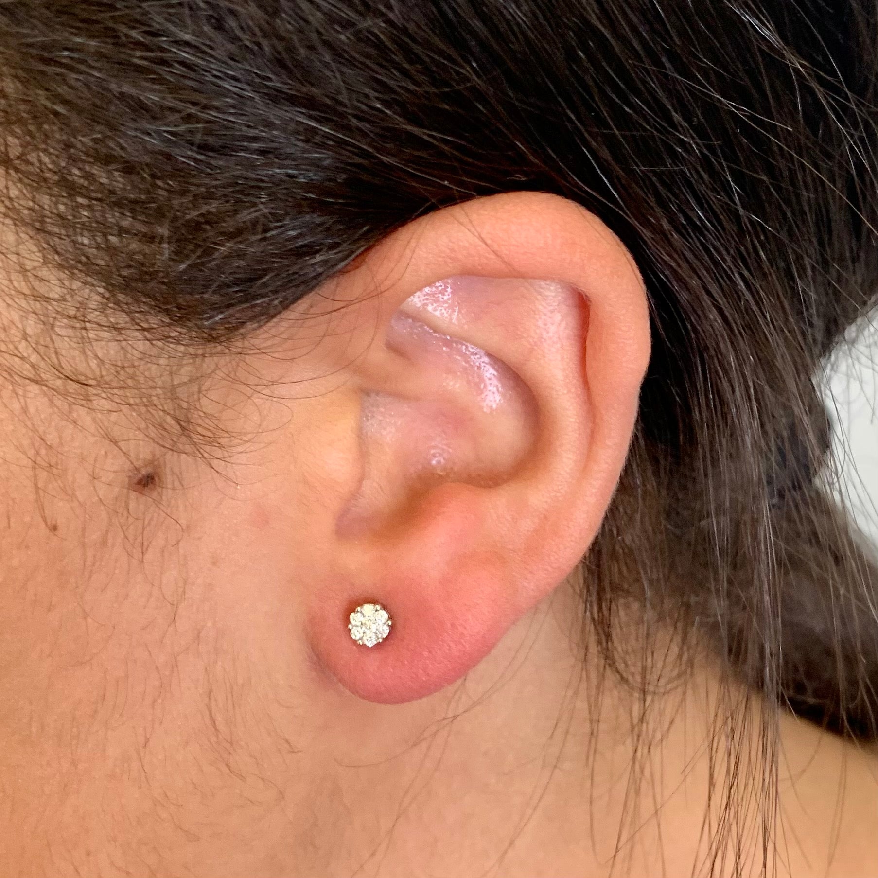 Cluster Diamond Stud Earrings | 0.16ctw |