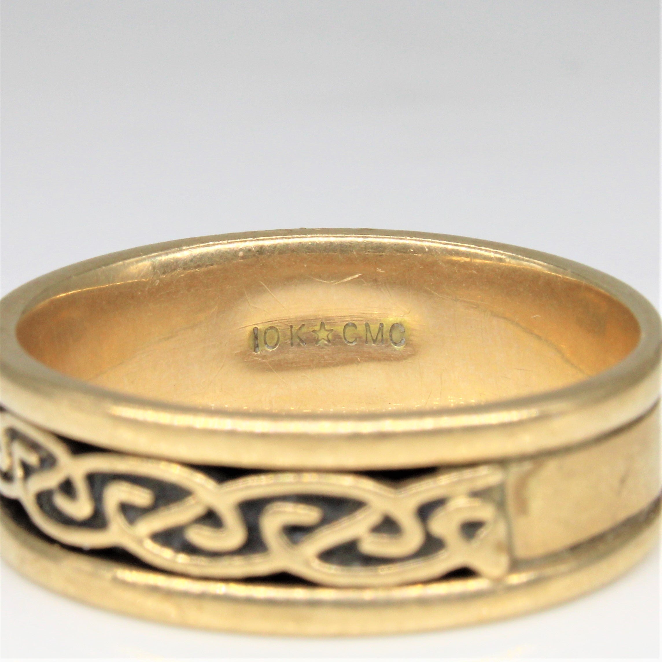 Yellow Gold Celtic Knot Band | SZ 12 |