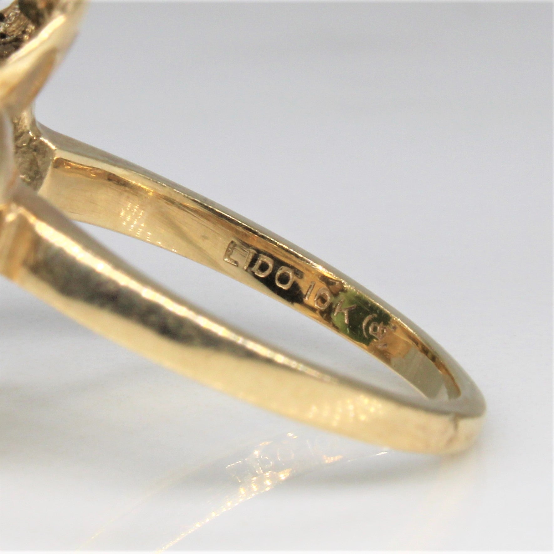 1970s Nephrite Jade Cocktail Ring | 7.25ct | SZ 6 |
