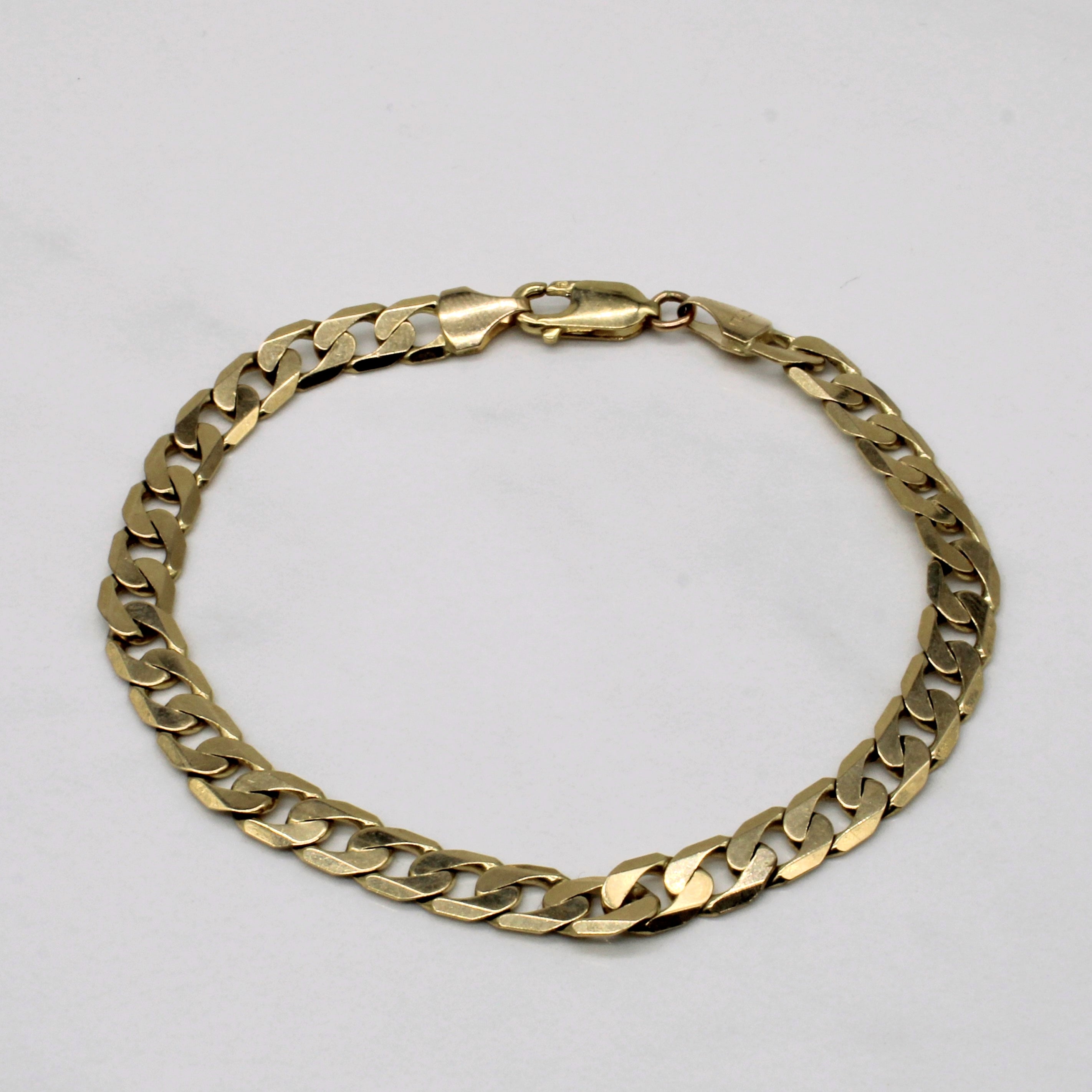 10k Yellow Gold Curb Link Bracelet | 8.5" |