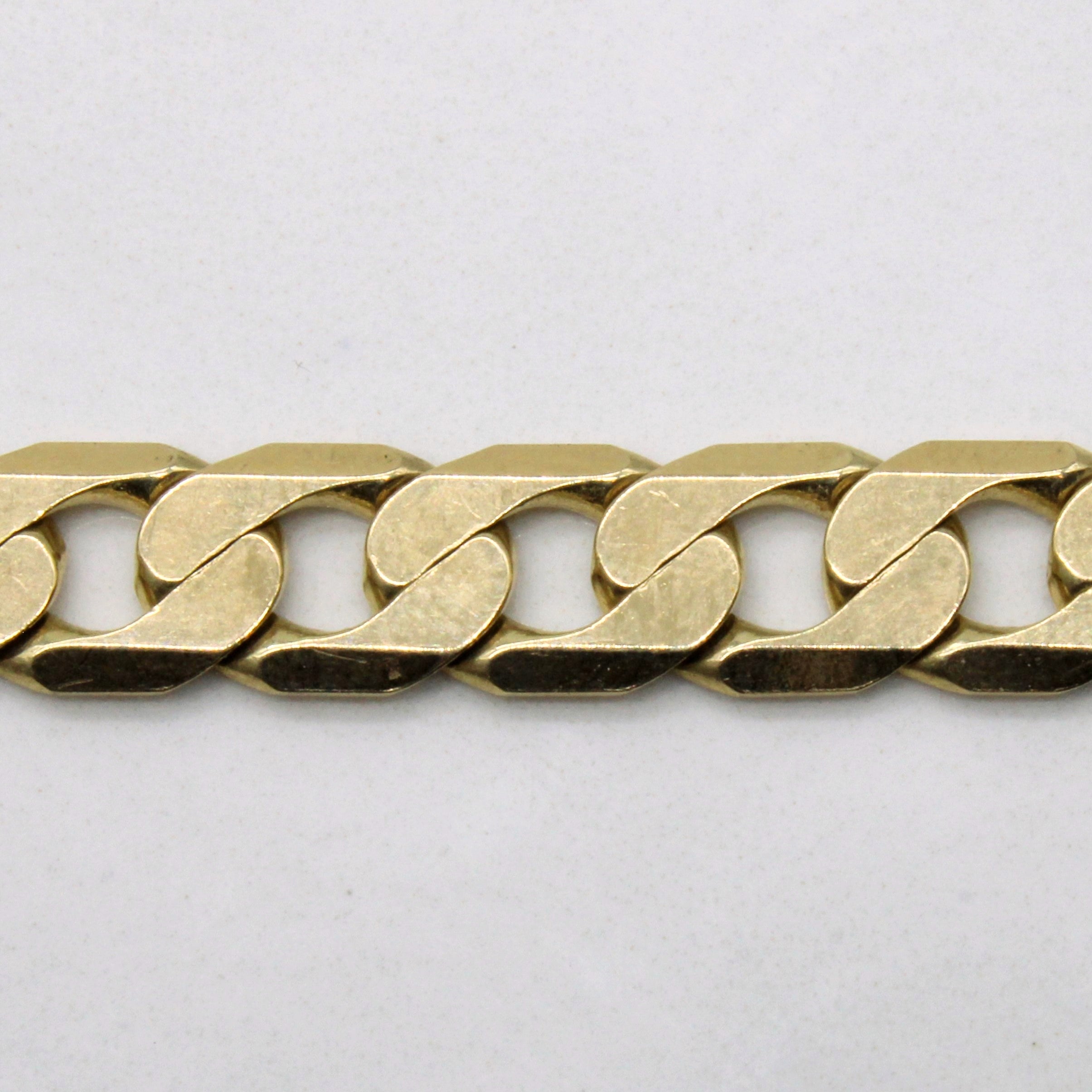 10k Yellow Gold Curb Link Bracelet | 8.5" |