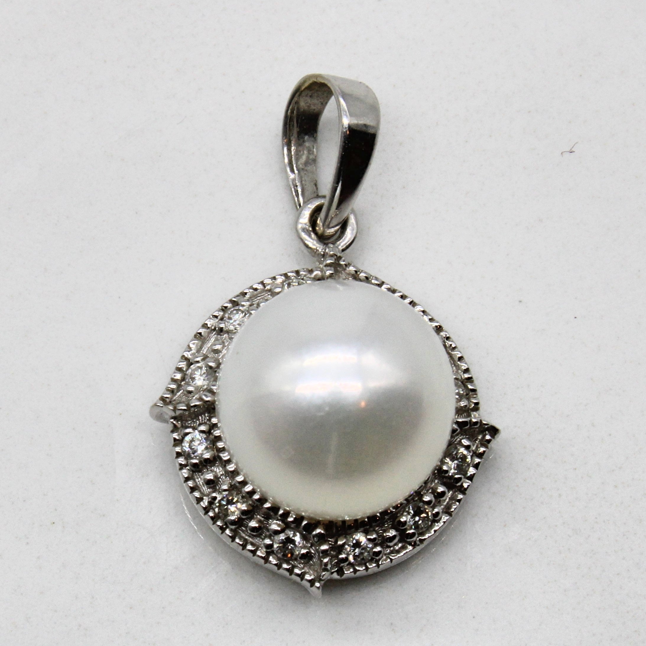 Pearl & Diamond Pendant | 0.07ctw |