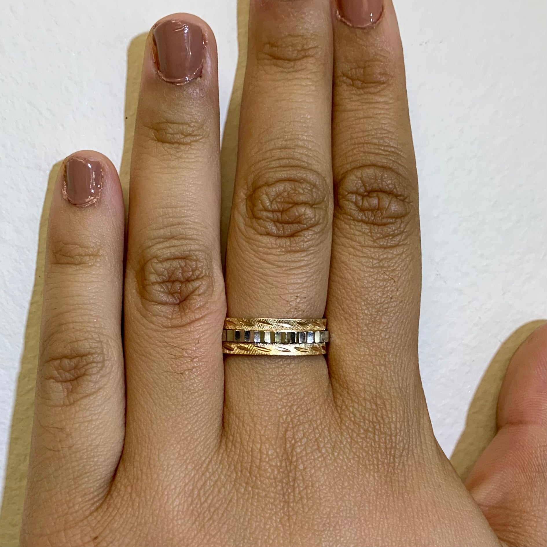 Bague bicolore or années 1930 | Taille 8,5 |