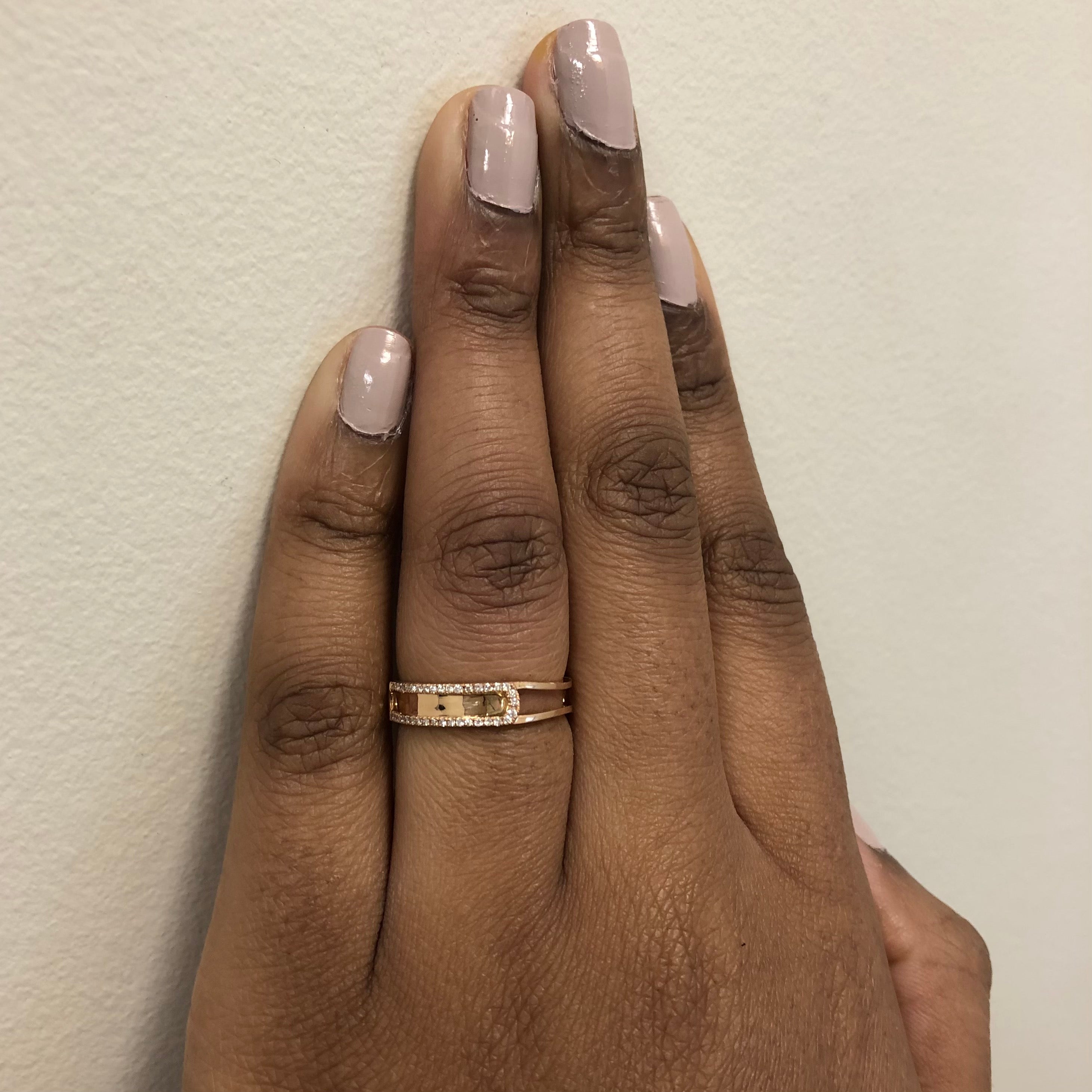 Pave Diamond Open Work Band | 0.13ctw | SZ 8.75 |