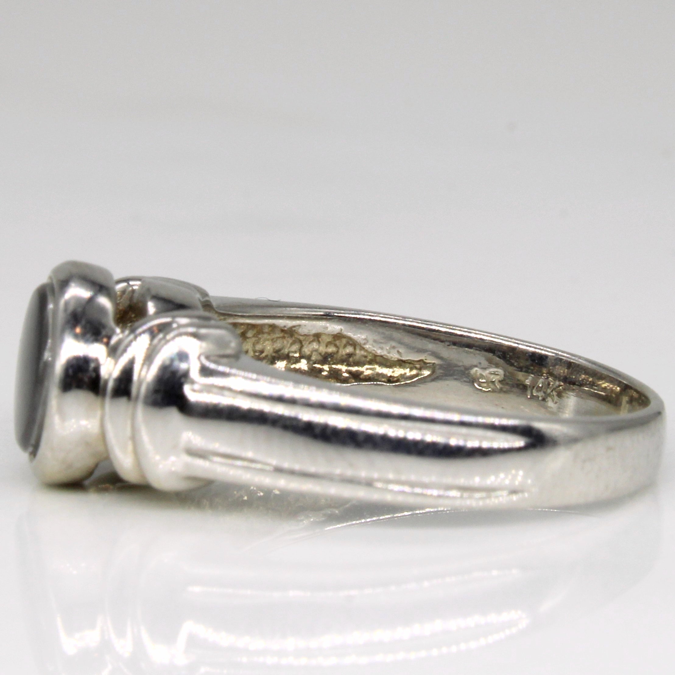 Solitaire Ammolite Ring | 0.50ct | SZ 5.5 |