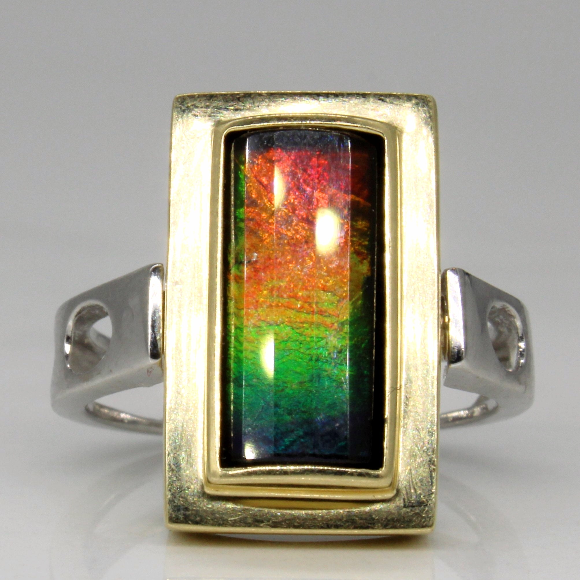 Ammolite Ring/Pendant | 1.80ct | SZ 6.5 |