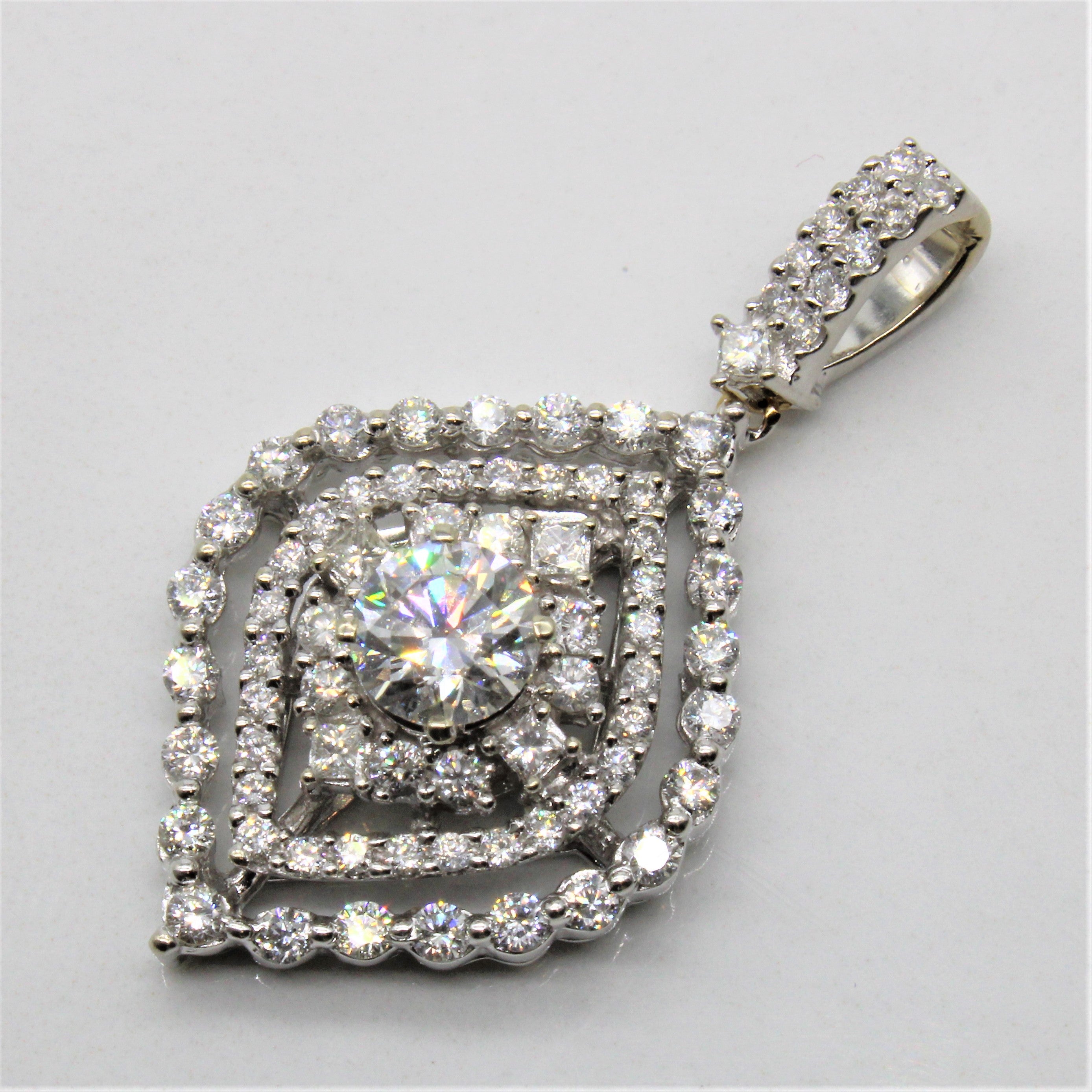 Diamond Cluster Pendant | 1.67ctw |