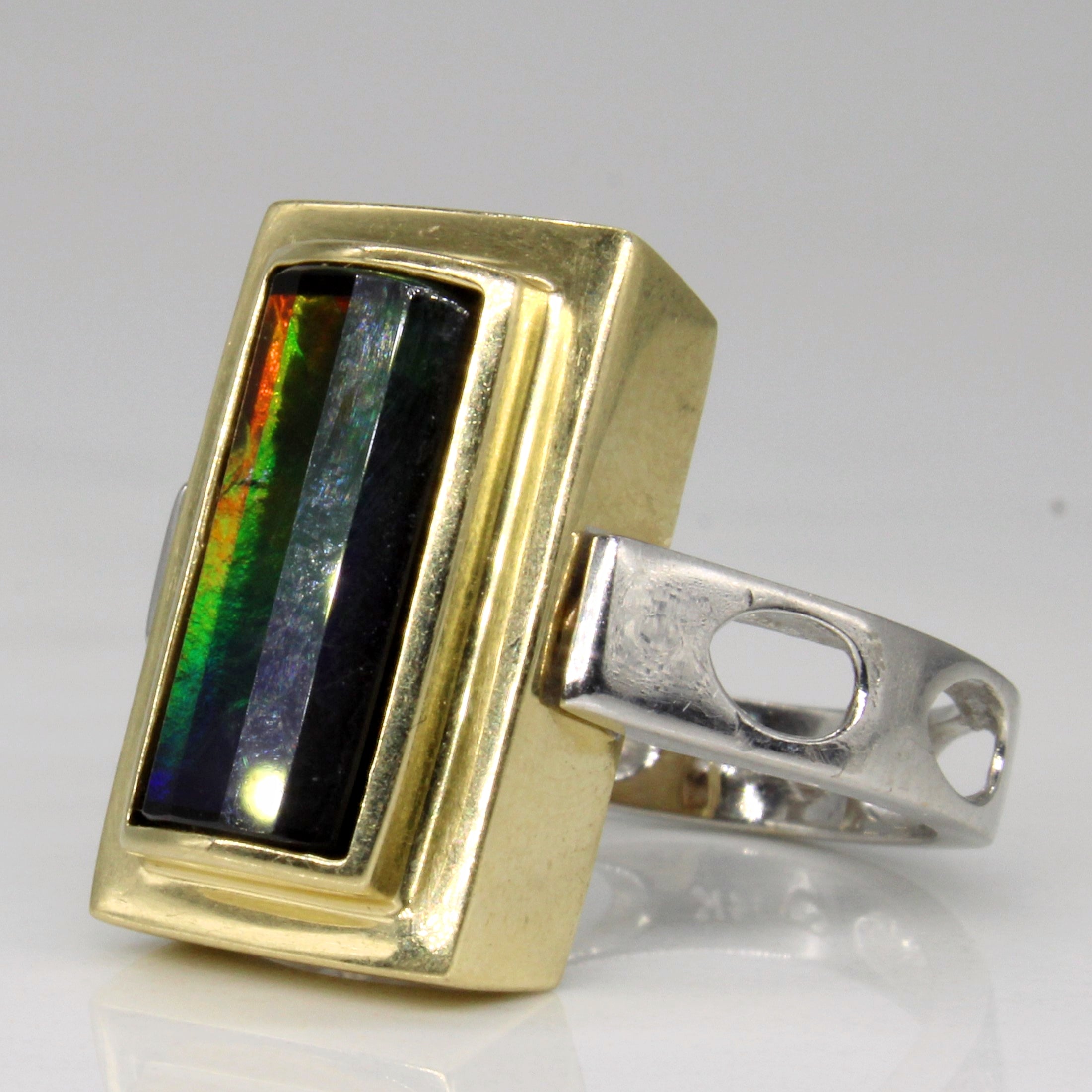 Ammolite Ring/Pendant | 1.80ct | SZ 6.5 |