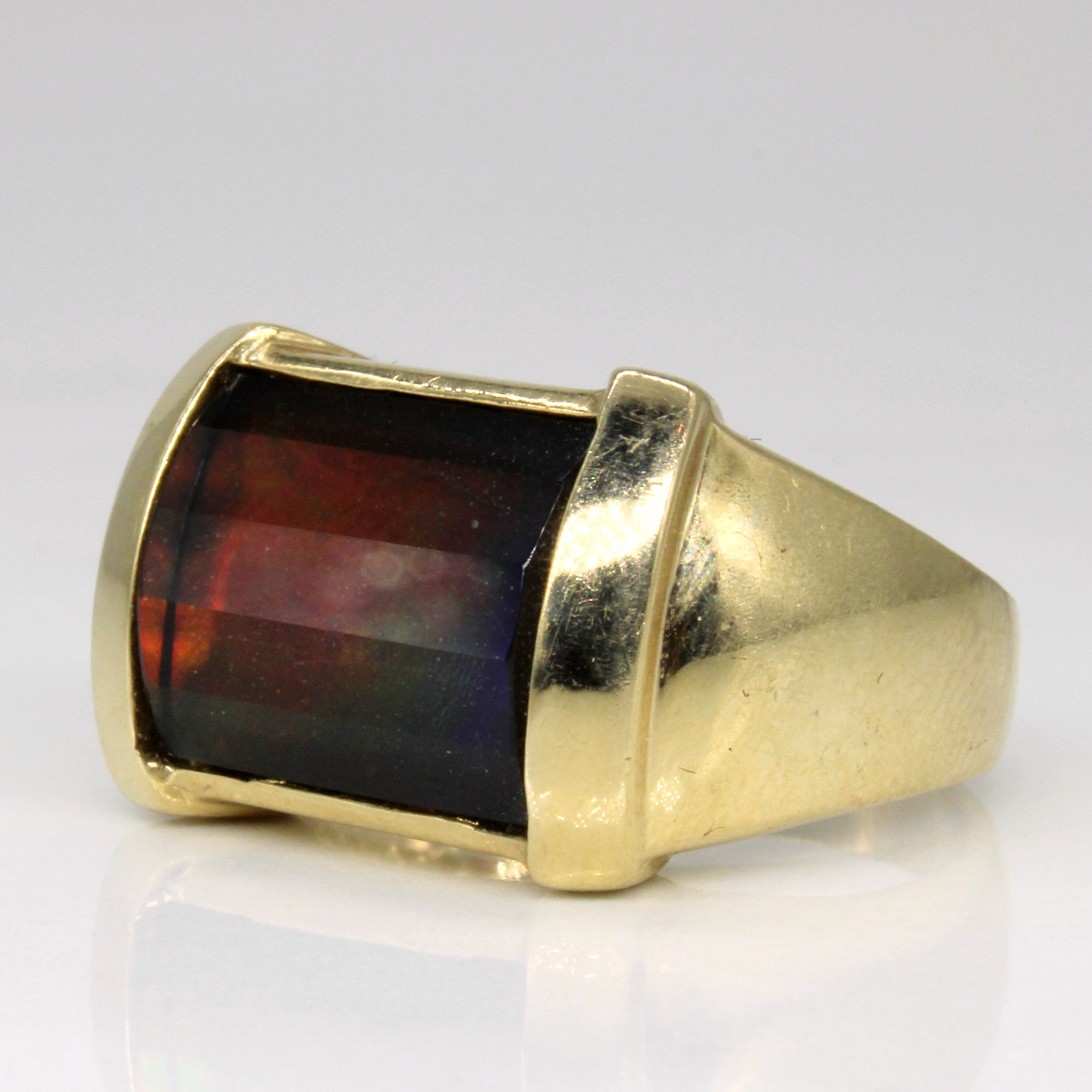 Ammolite Cocktail Ring | 3.45ct | SZ 7.5 |