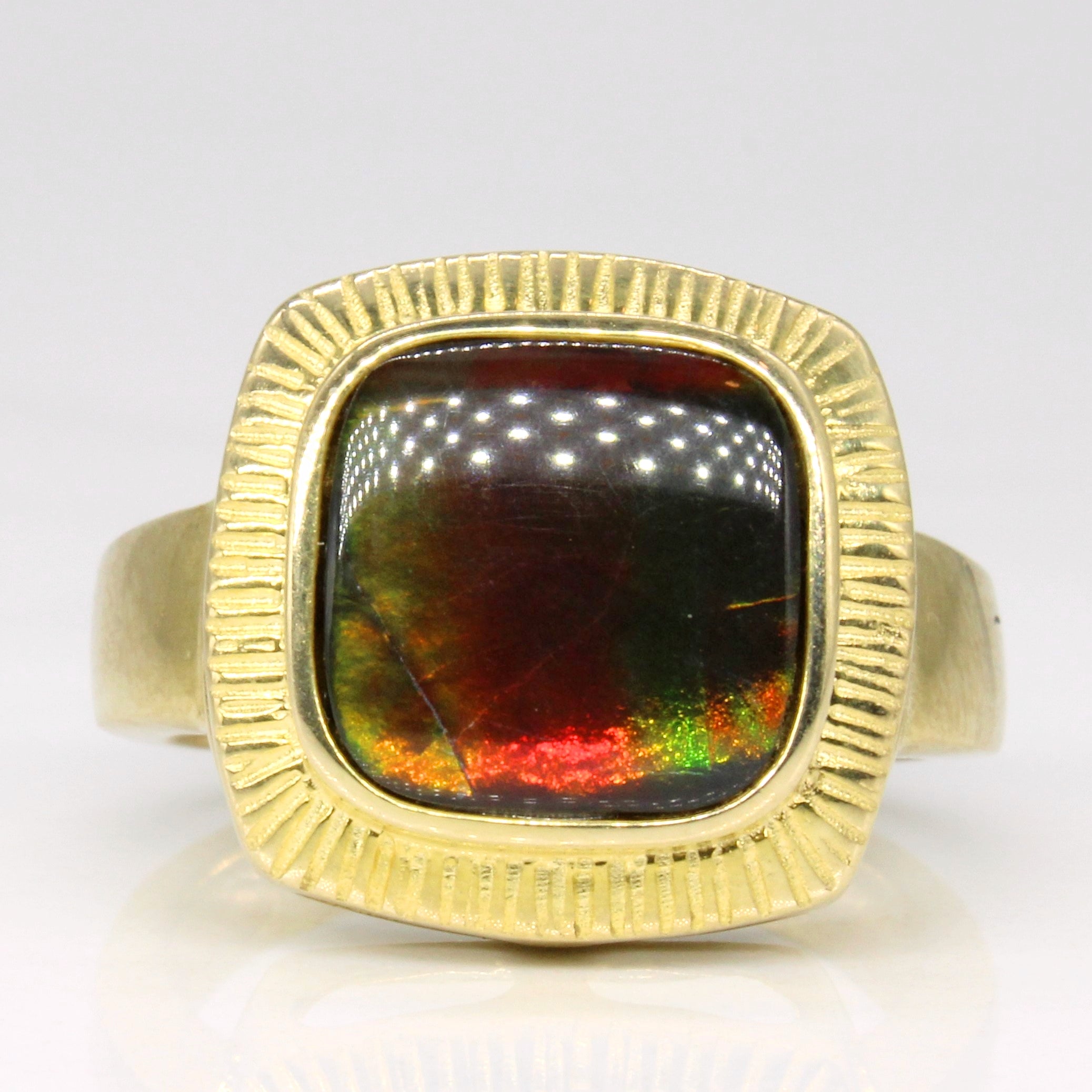 Ammolite Cocktail Ring | 1.45ct | SZ 7 |
