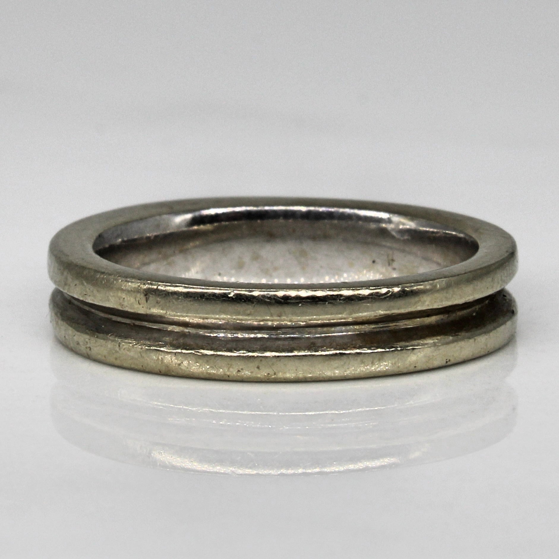 White Gold Band | SZ 5.25 |