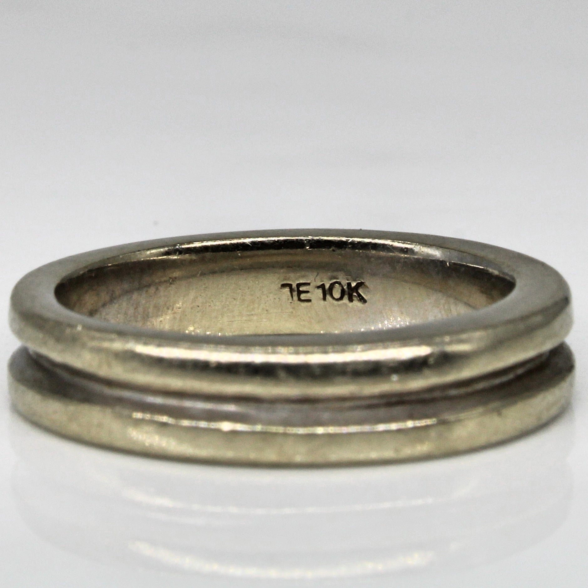 White Gold Band | SZ 5.25 |