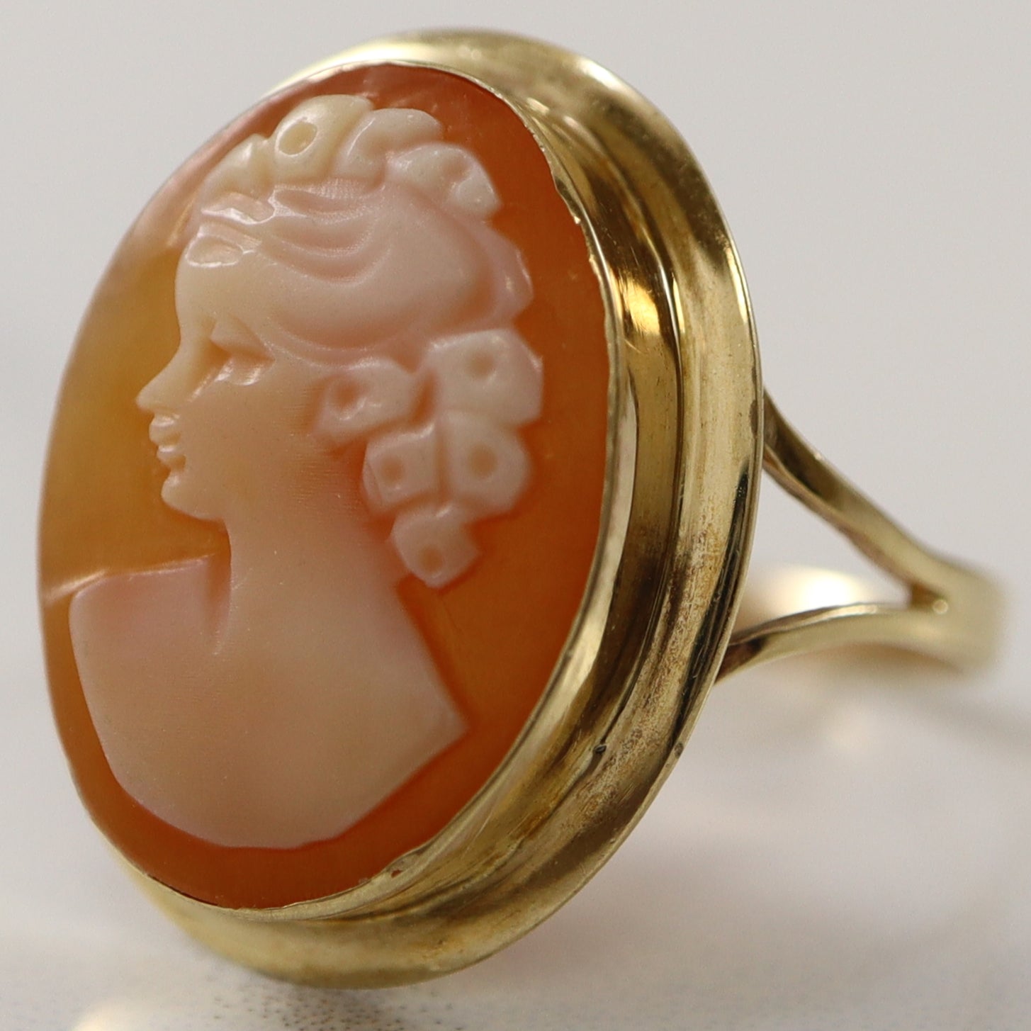 Cameo Open Shank Ring | 4.00ct | SZ 6 |