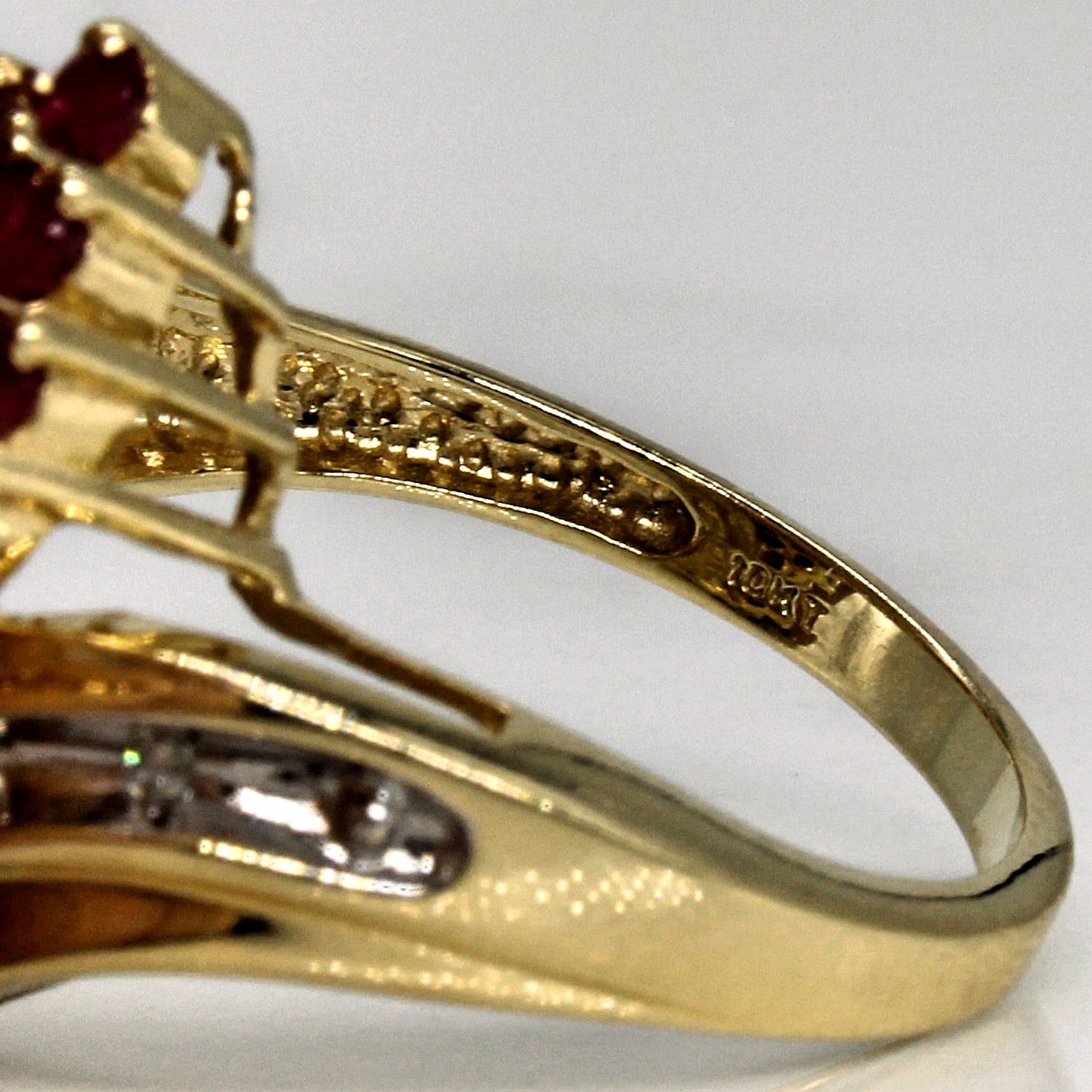 Ruby & Diamond Cascade Cluster Ring | 1.70ctw, 0.01ctw | SZ 7 |
