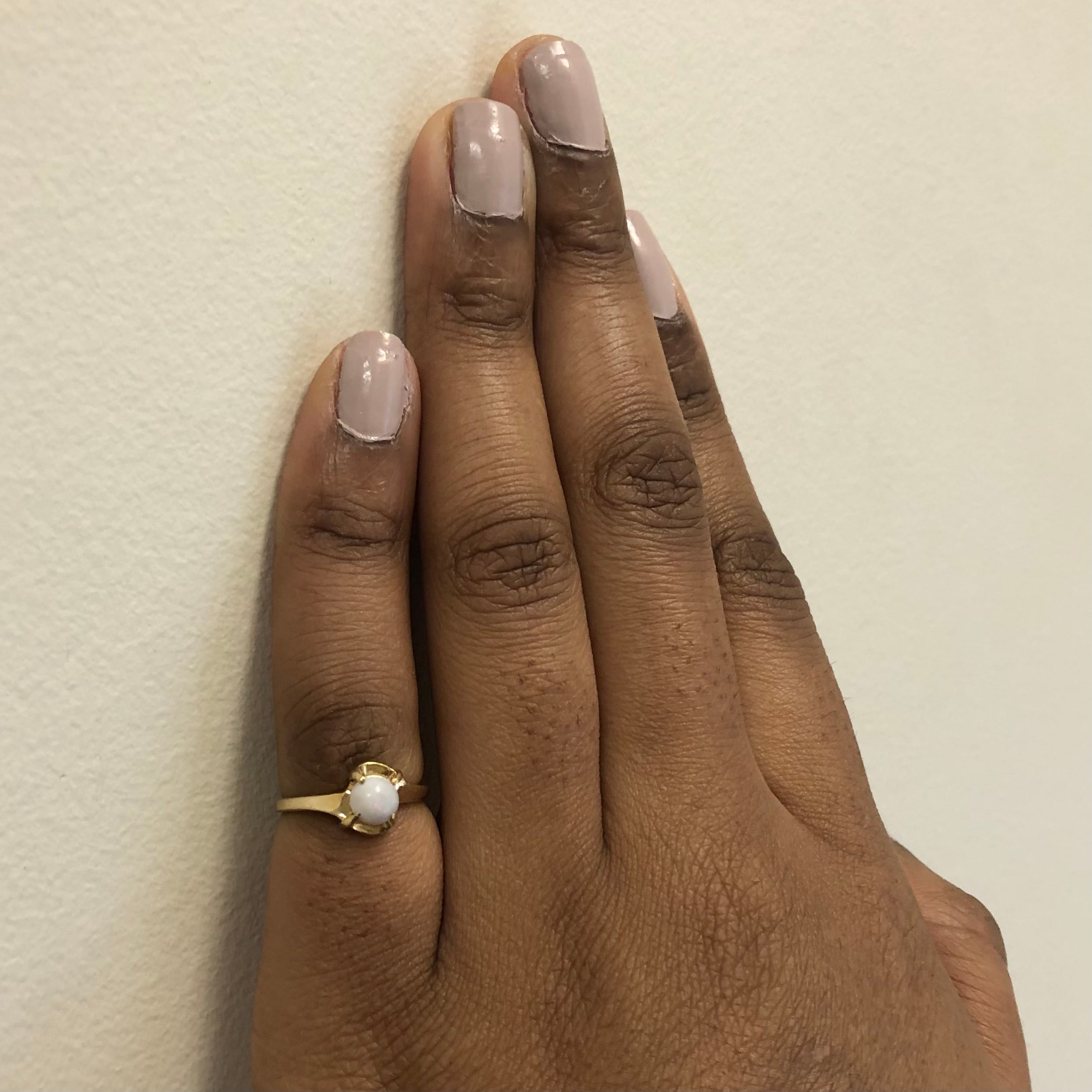 Solitaire Cabochon Opal Ring | 0.50ct | SZ 4 |
