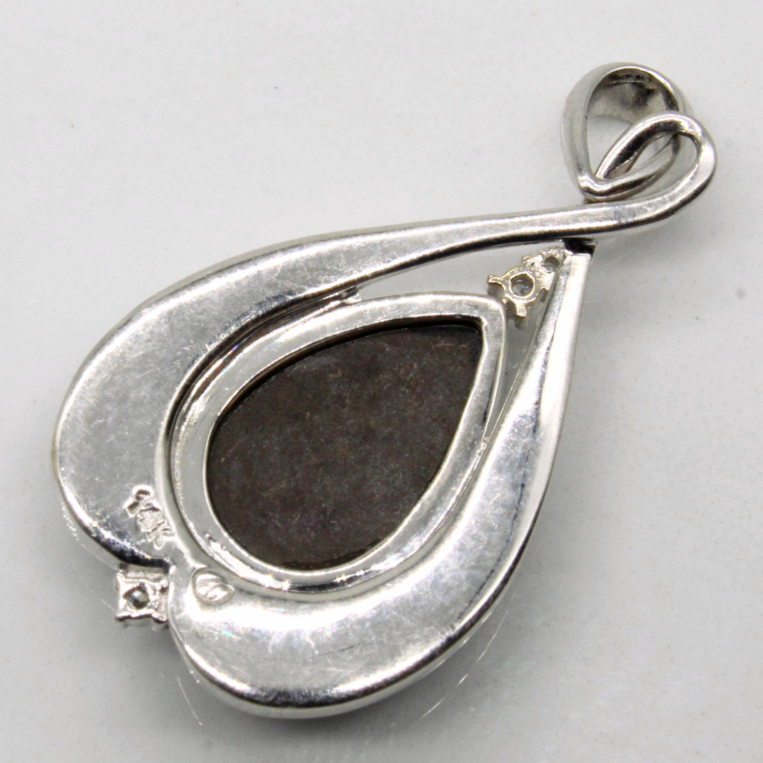 Ammolite & Diamond Pendant | 3.70ctw, 0.03ctw |