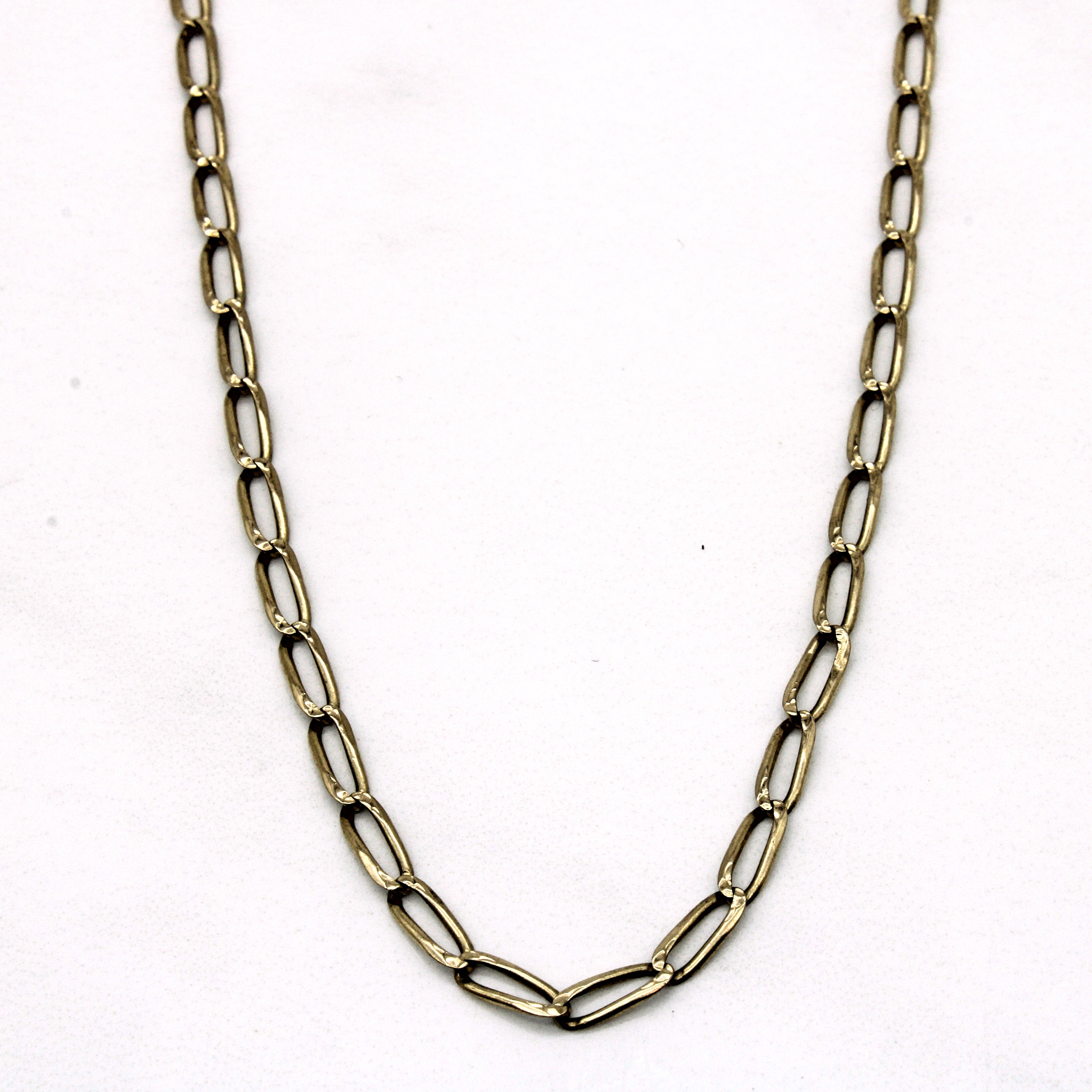 14k Yellow Gold Elongated Oval Link Chain | 24" |