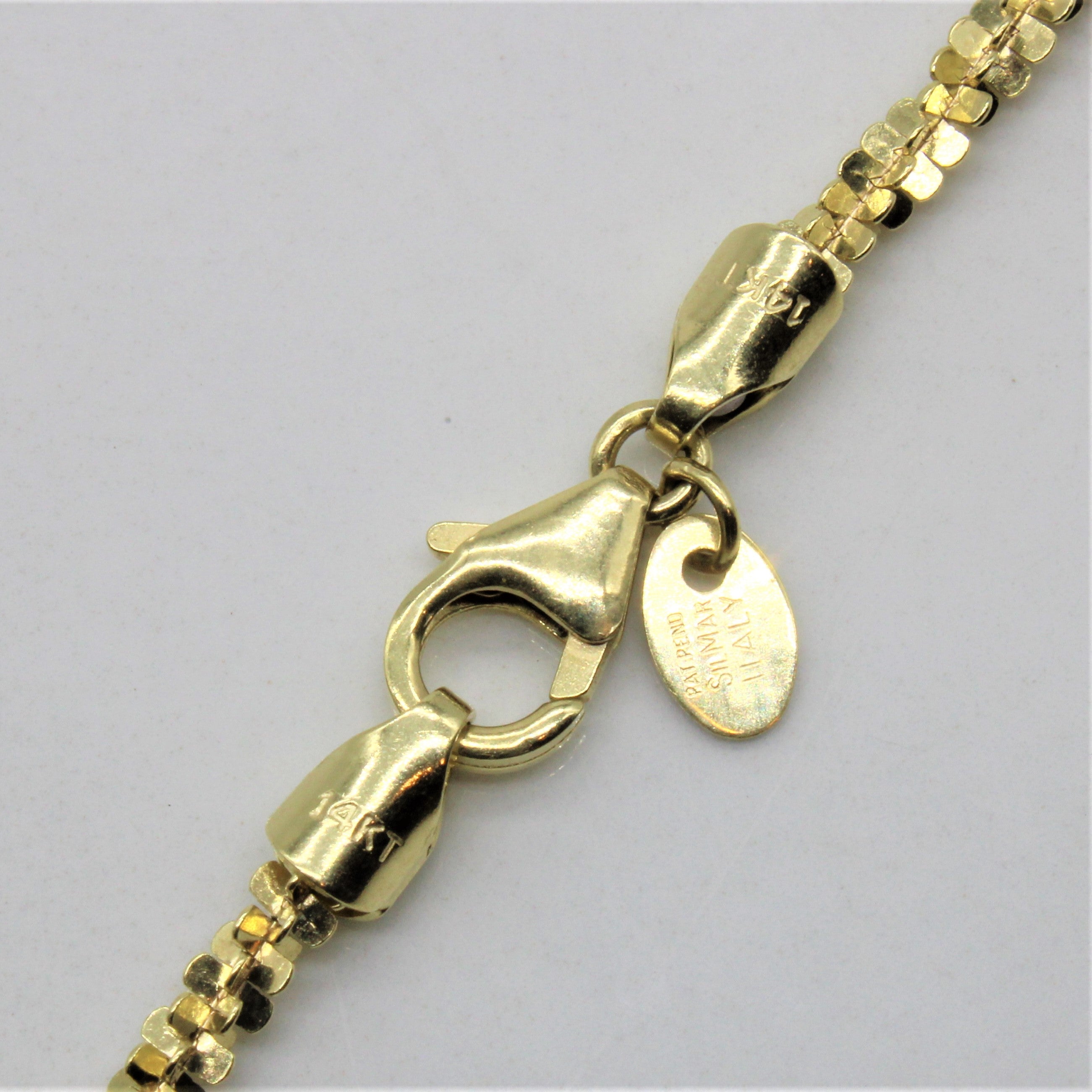 14k Yellow Gold Sparkle Chain | 16" |