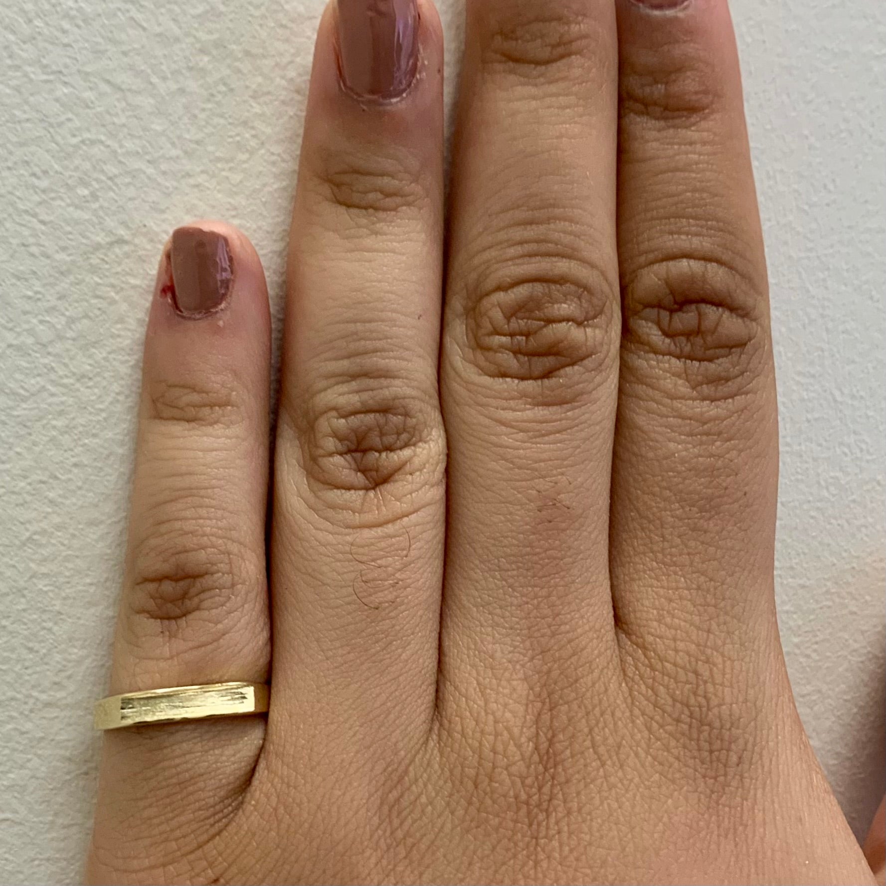 14k Yellow Gold Textured Ring | SZ 4.5 |