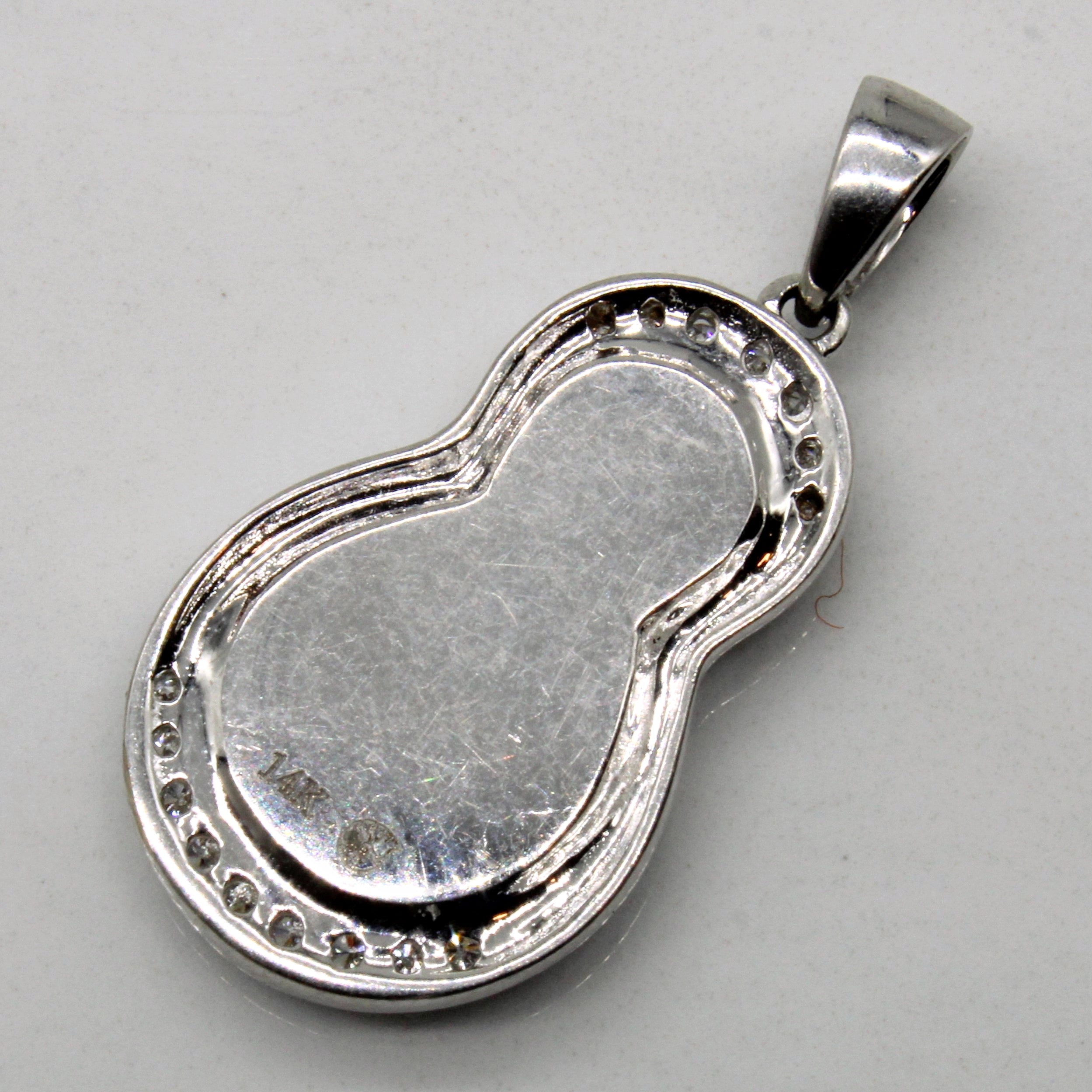 Ammolite & Diamond Pendant | 1.85ct, 0.12ctw |