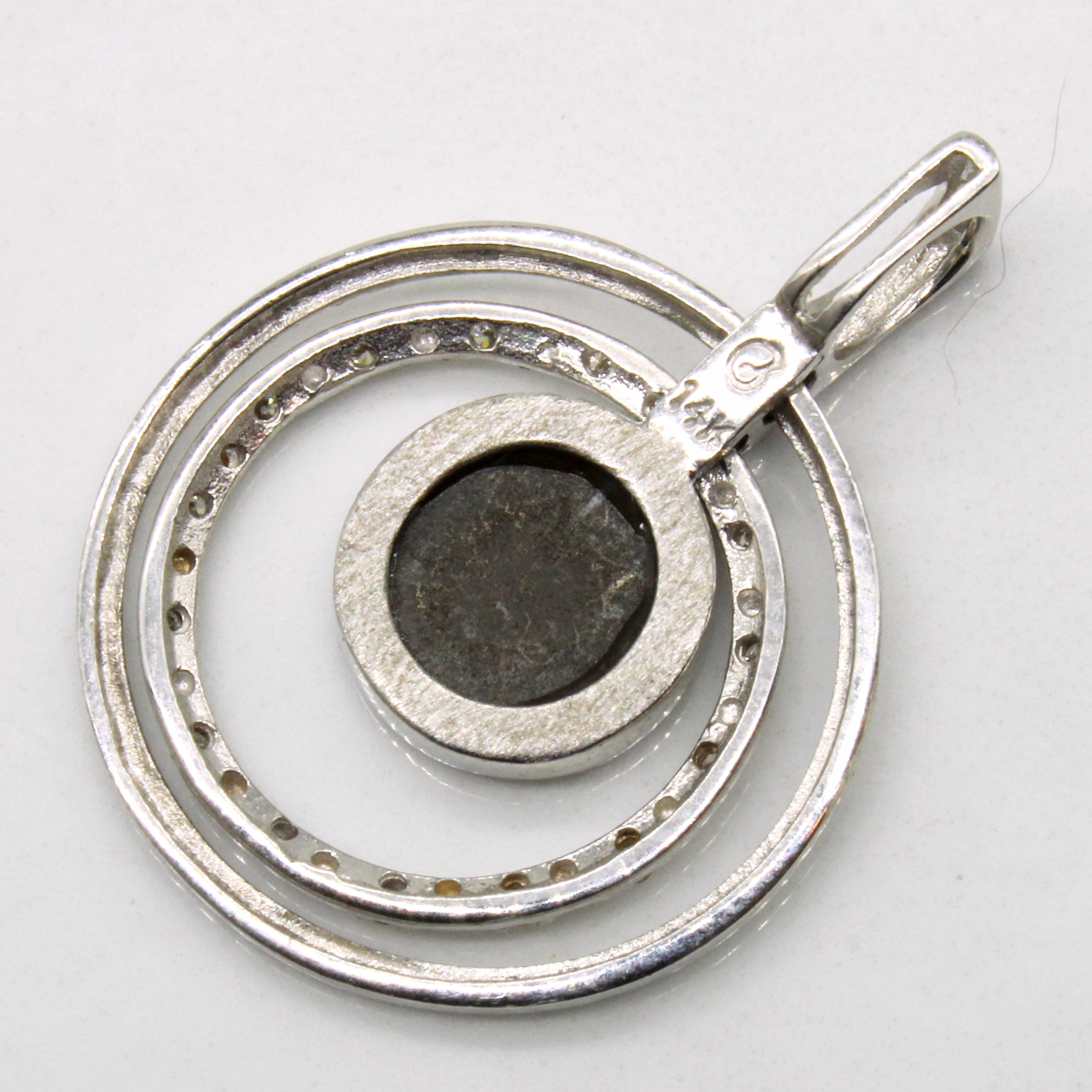 Ammolite & Diamond Pendant | 1.00ct, 0.07ctw |