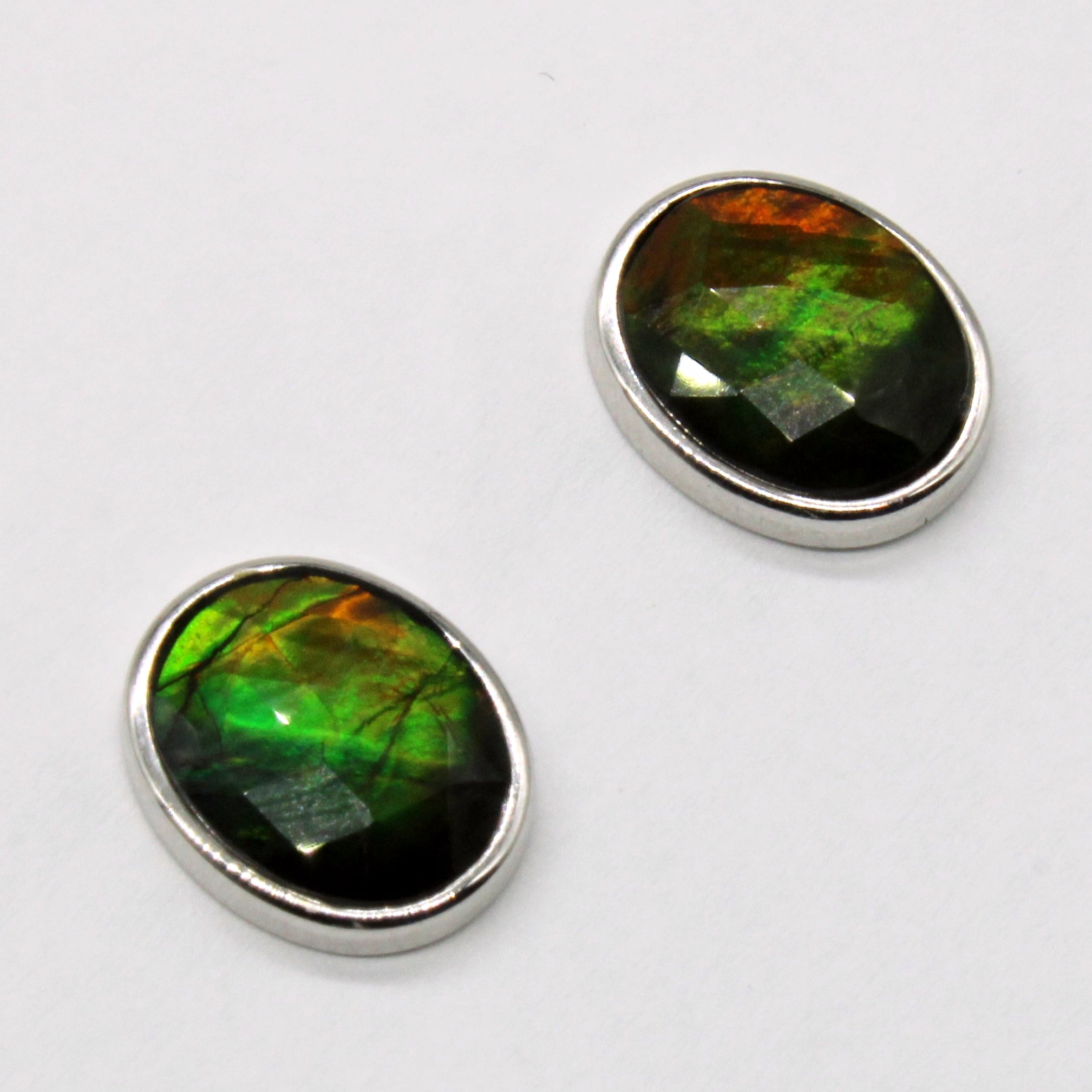 Ammolite Stud Earrings | 2.30ctw |