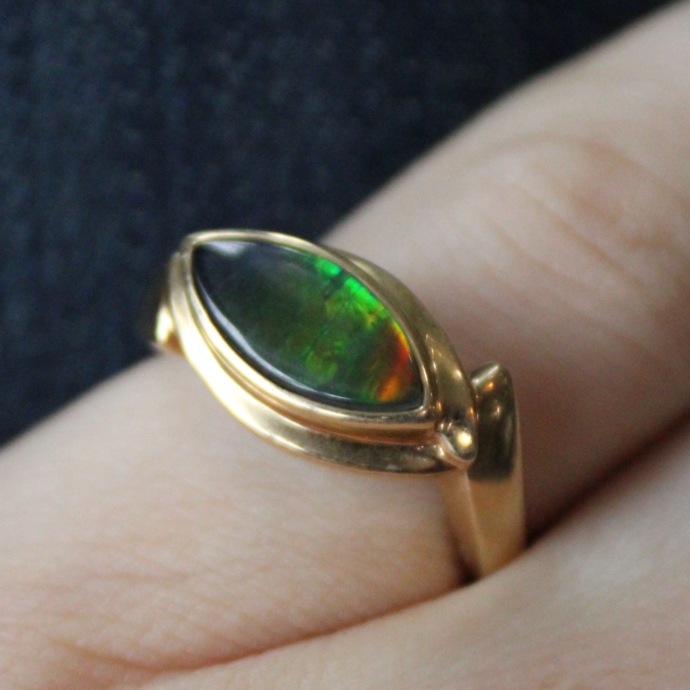 Ammolite Cocktail Ring | 1.45ct | SZ 7 |