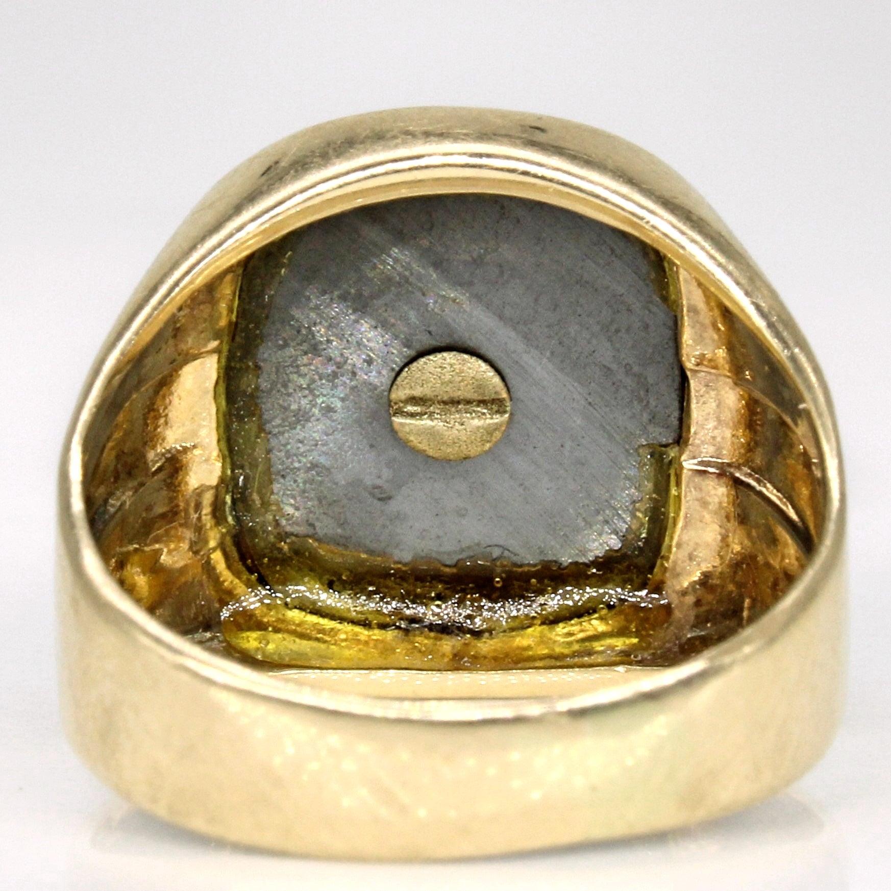 Hematite 'C' Initial Ring | 5.75ct | SZ 6 |