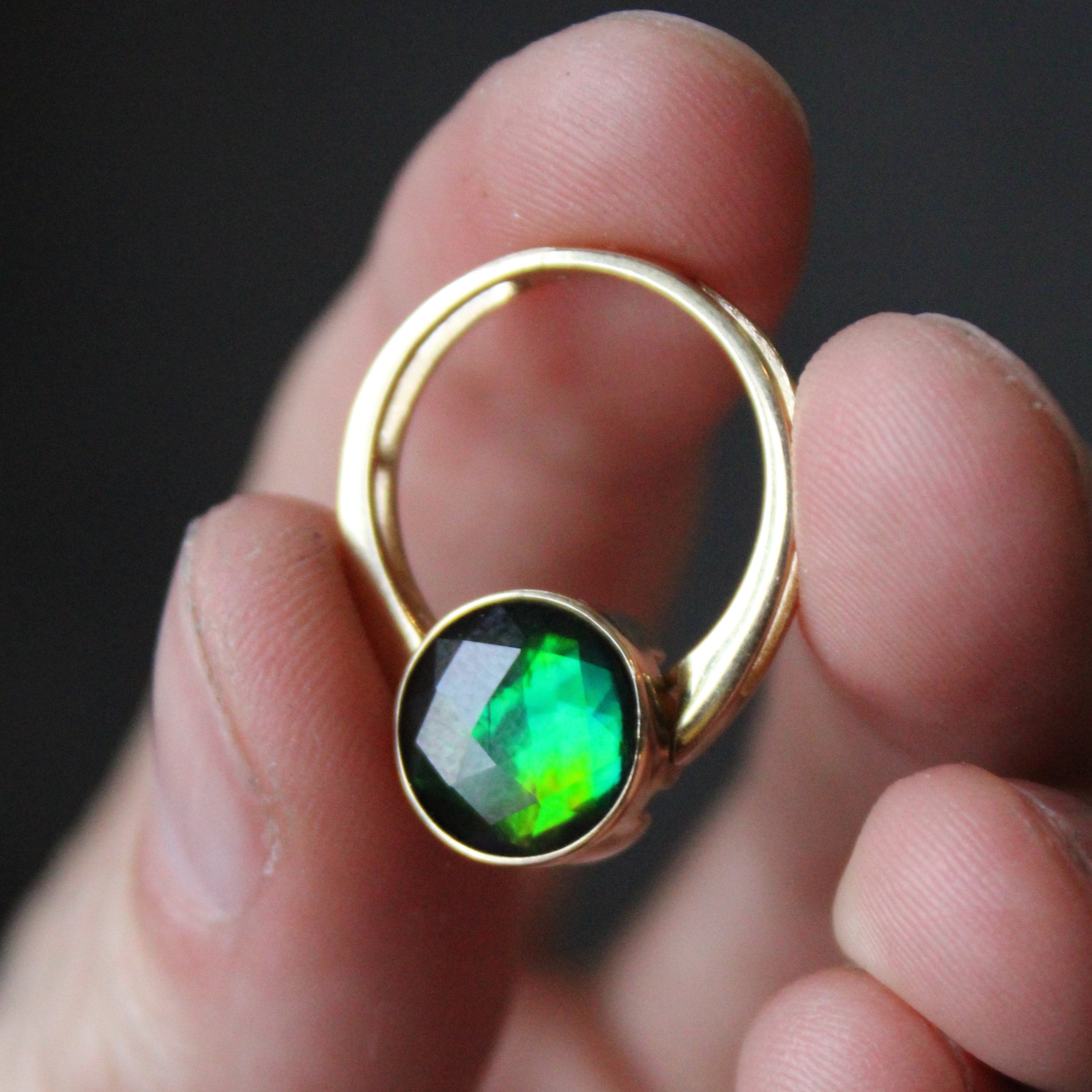 Ammolite Ring/Pendant | 2.70ct | SZ 6.5 |