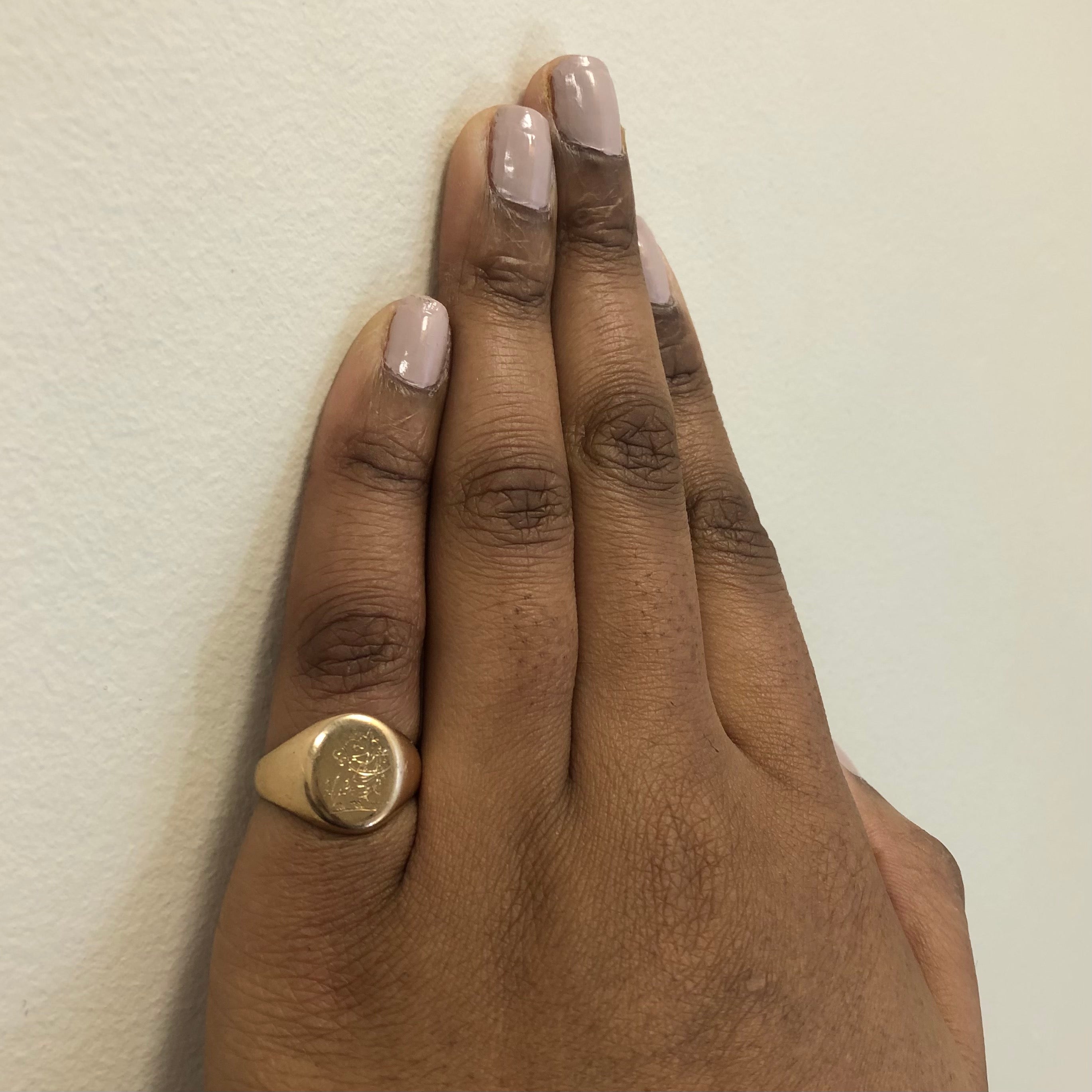 Bague chevalière gravée | Taille 6,75 |