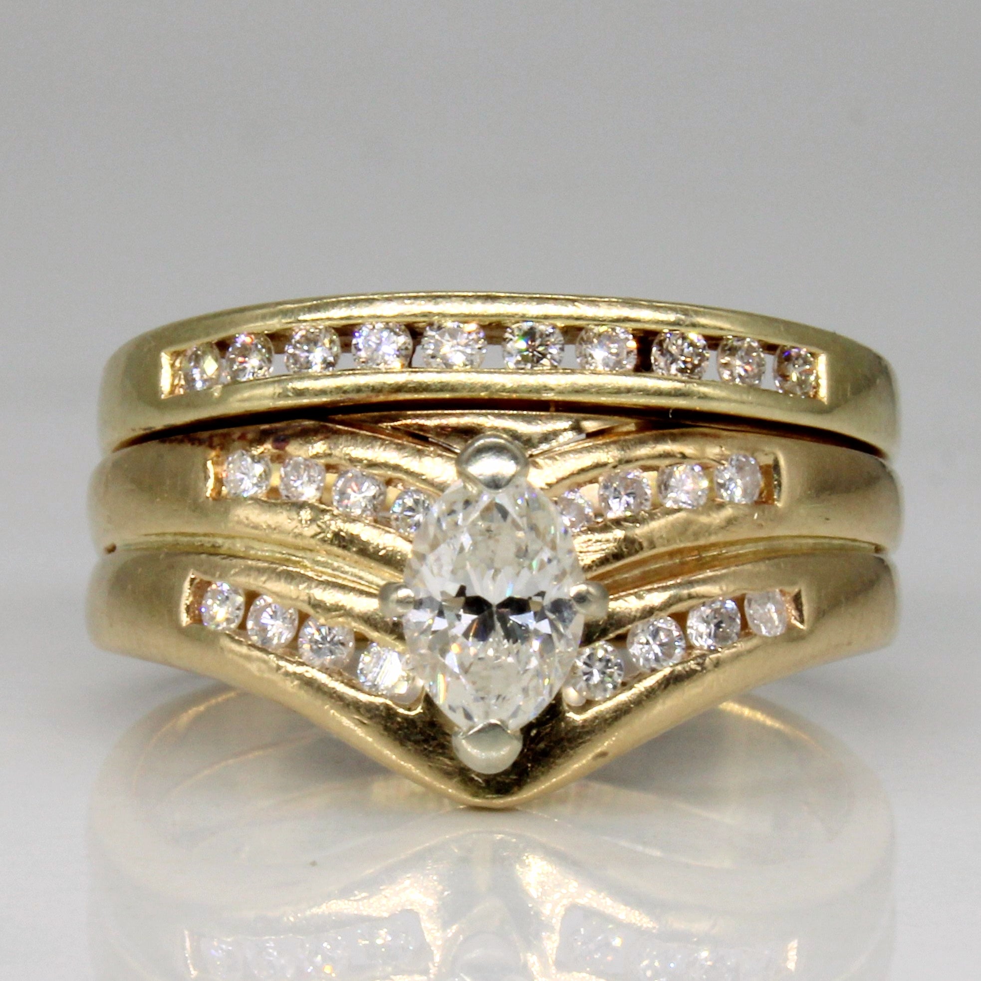 Diamond Soldered Wedding Ring SZ