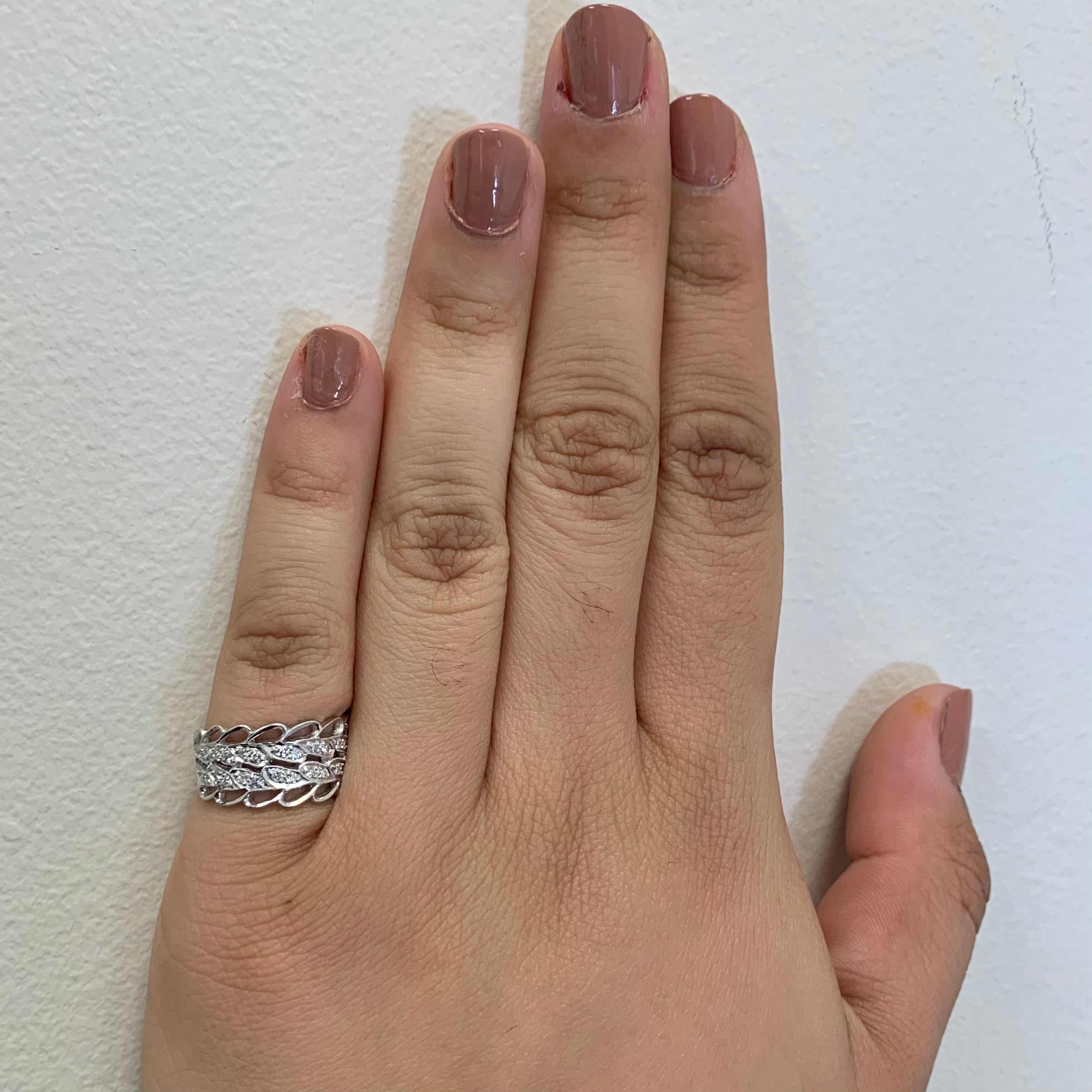 Two Tone Diamond Milgrain Ring | 0.32ctw | SZ 5.75 |