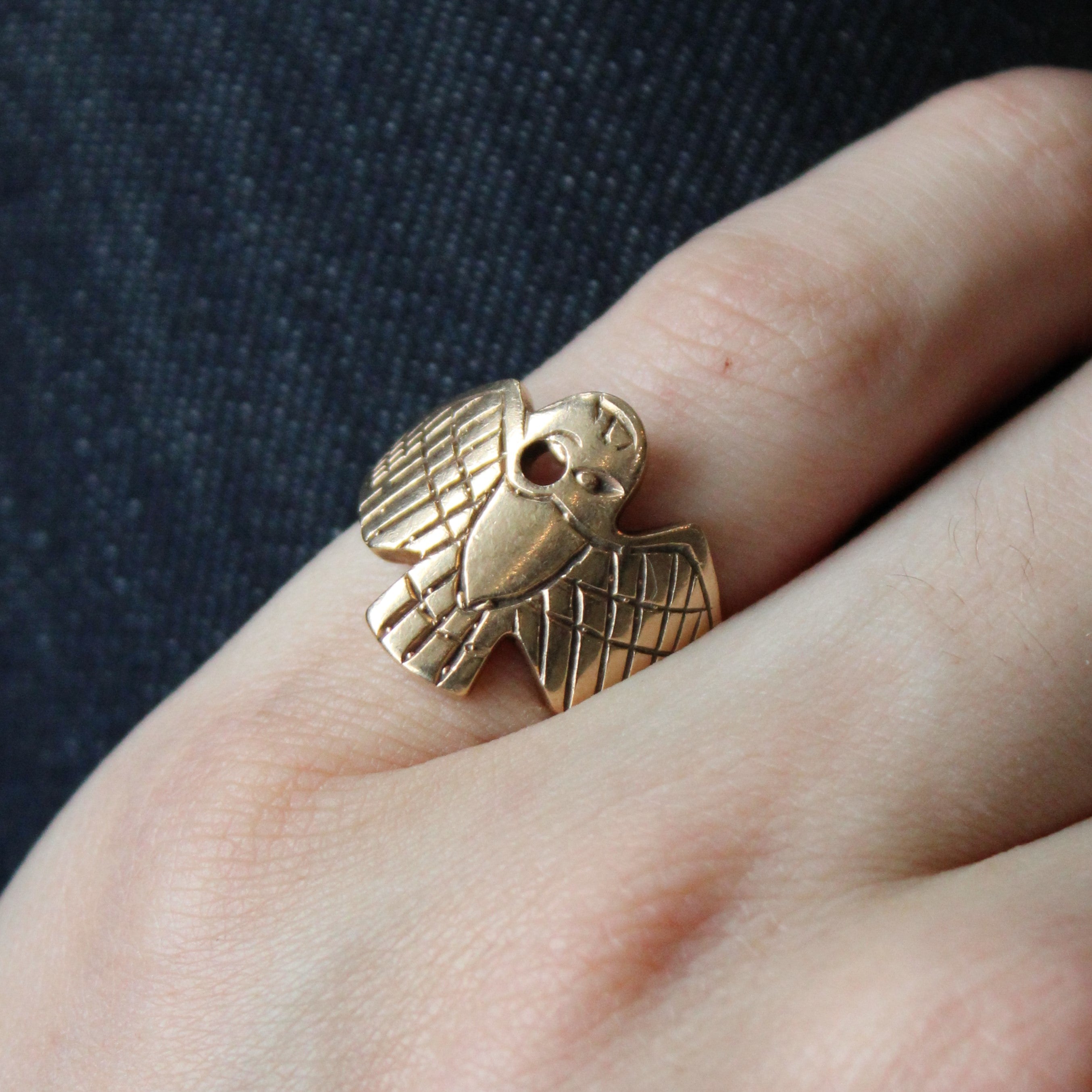 Yellow Gold Eagle Ring | SZ 6.75 |