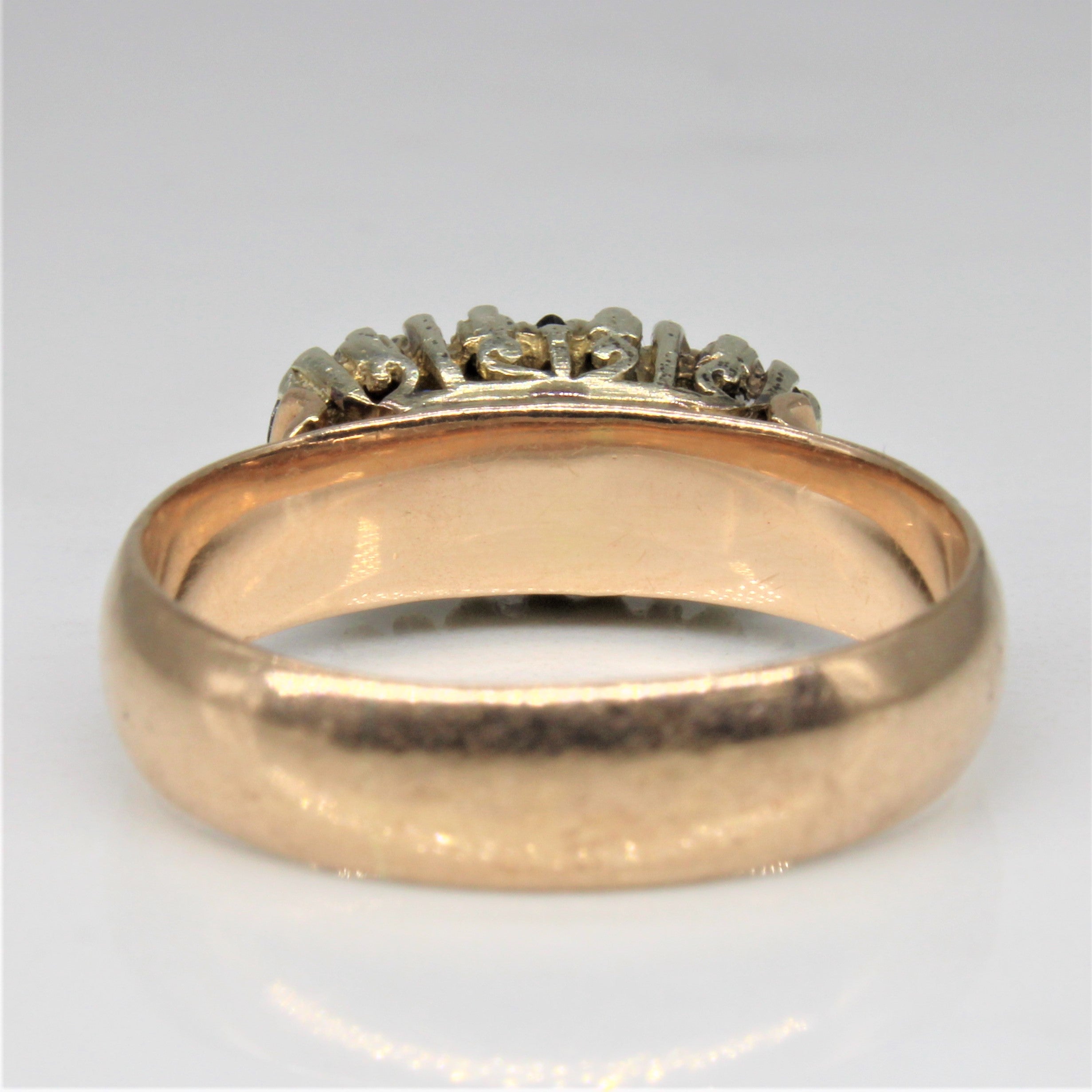 Marquise Sapphire & Diamond Ring | 0.75ctw, 0.08ctw | SZ 8 |