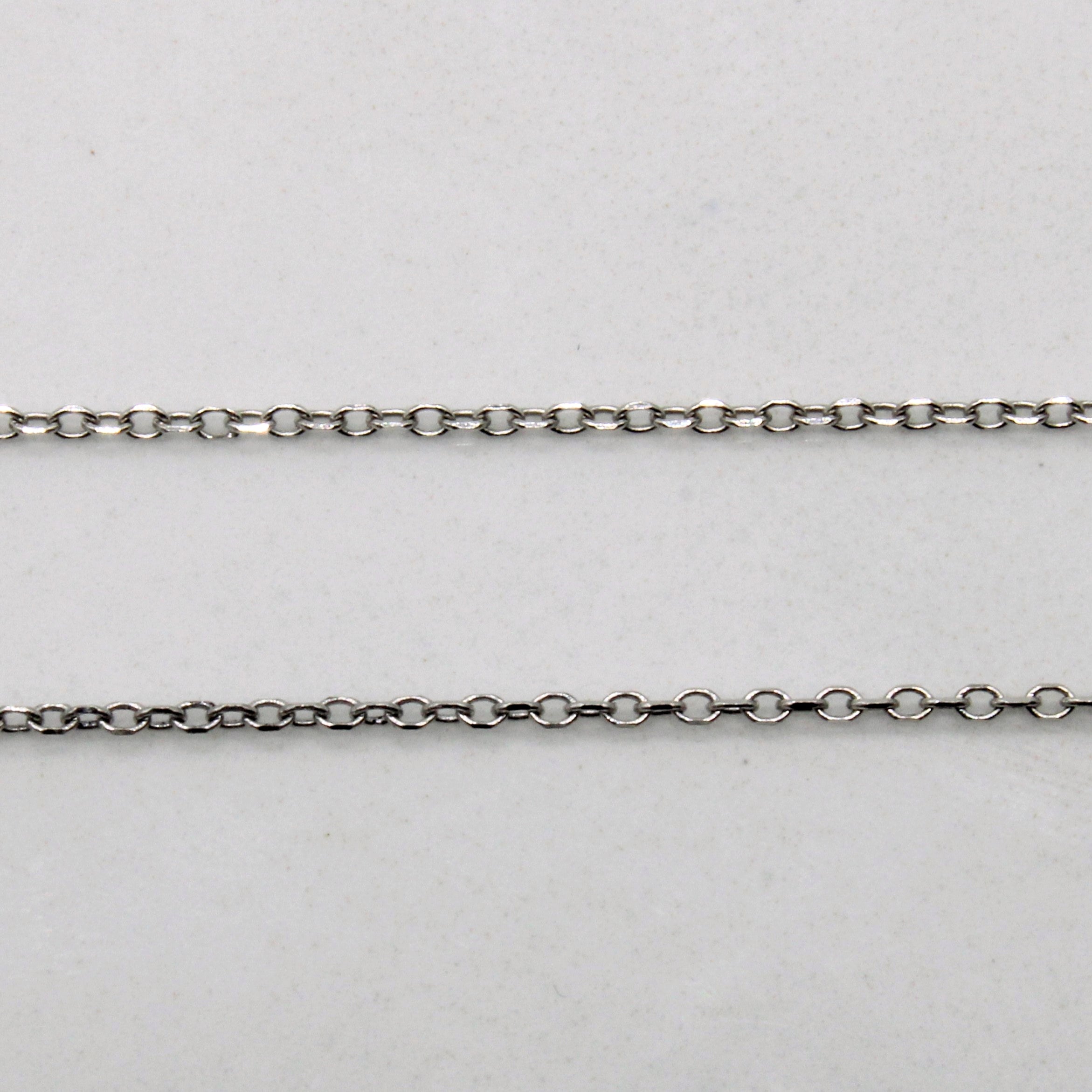 Diamond Drop Necklace | 0.03ct | 18" |