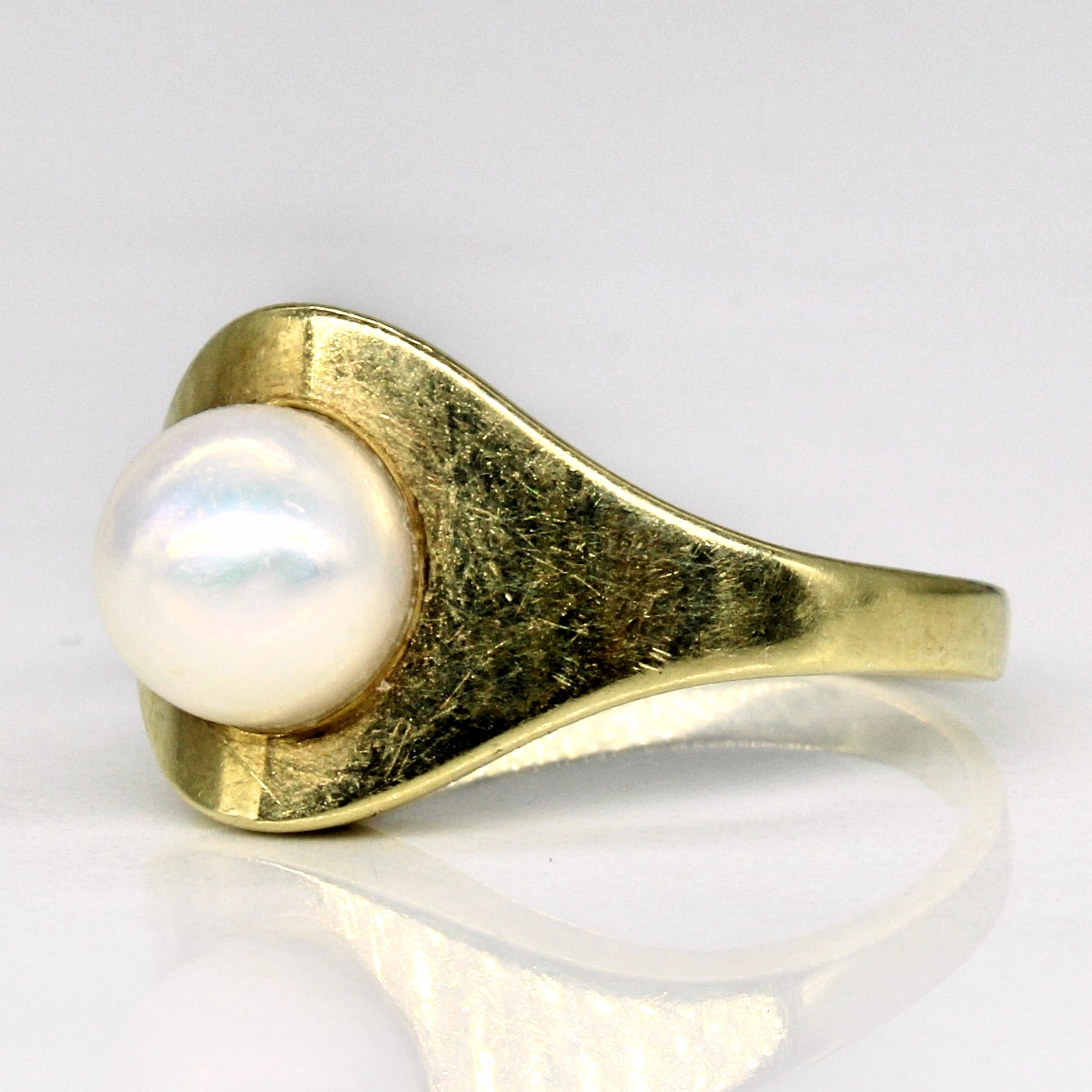 Unique Pearl Solitaire Ring | SZ 6 |