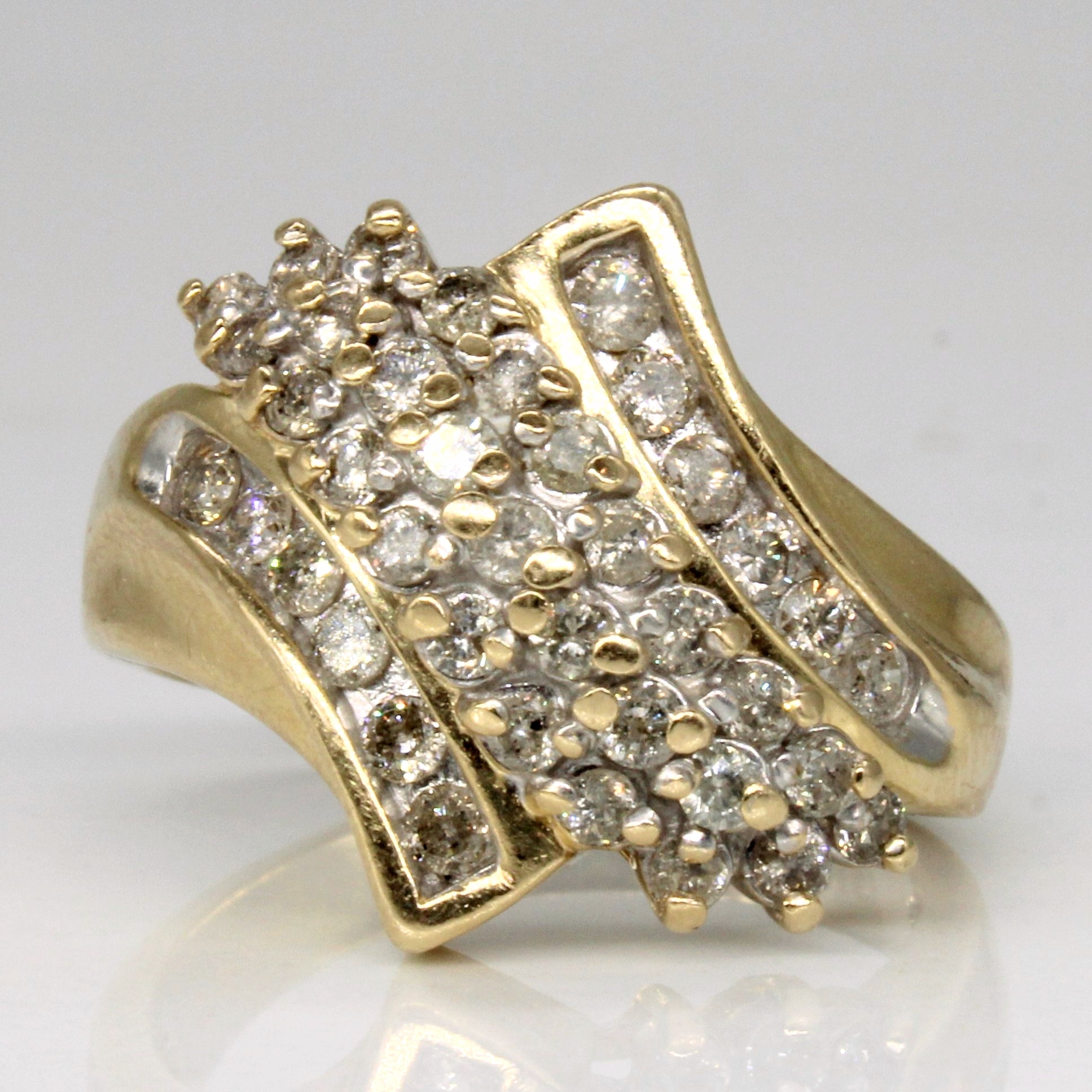 Diamond Waterfall Ring | 1.00ctw | SZ 7.25 |