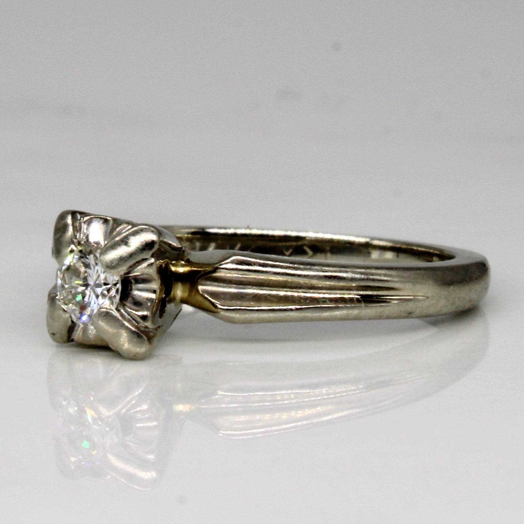 Cathedral Set Diamond Ring | 0.15ct | SZ 4.5 |
