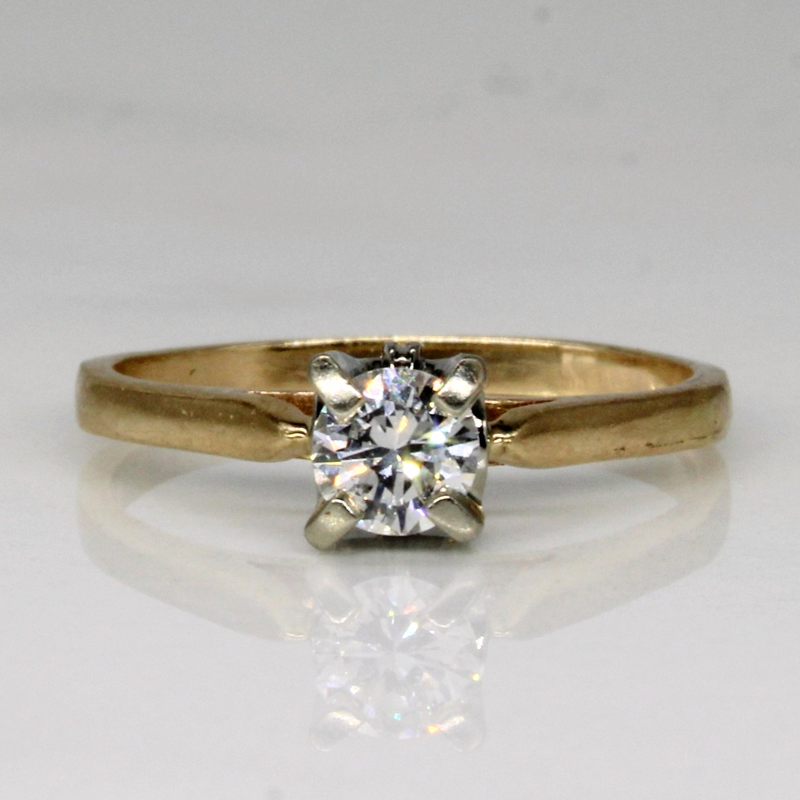 Diamond Solitaire Engagement Ring | 0.24ct | SZ 4 |