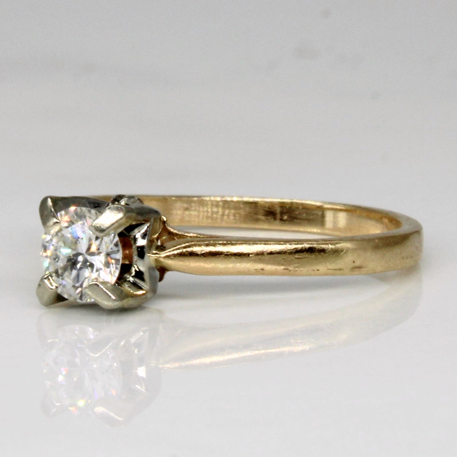 Diamond Solitaire Engagement Ring | 0.24ct | SZ 4 |
