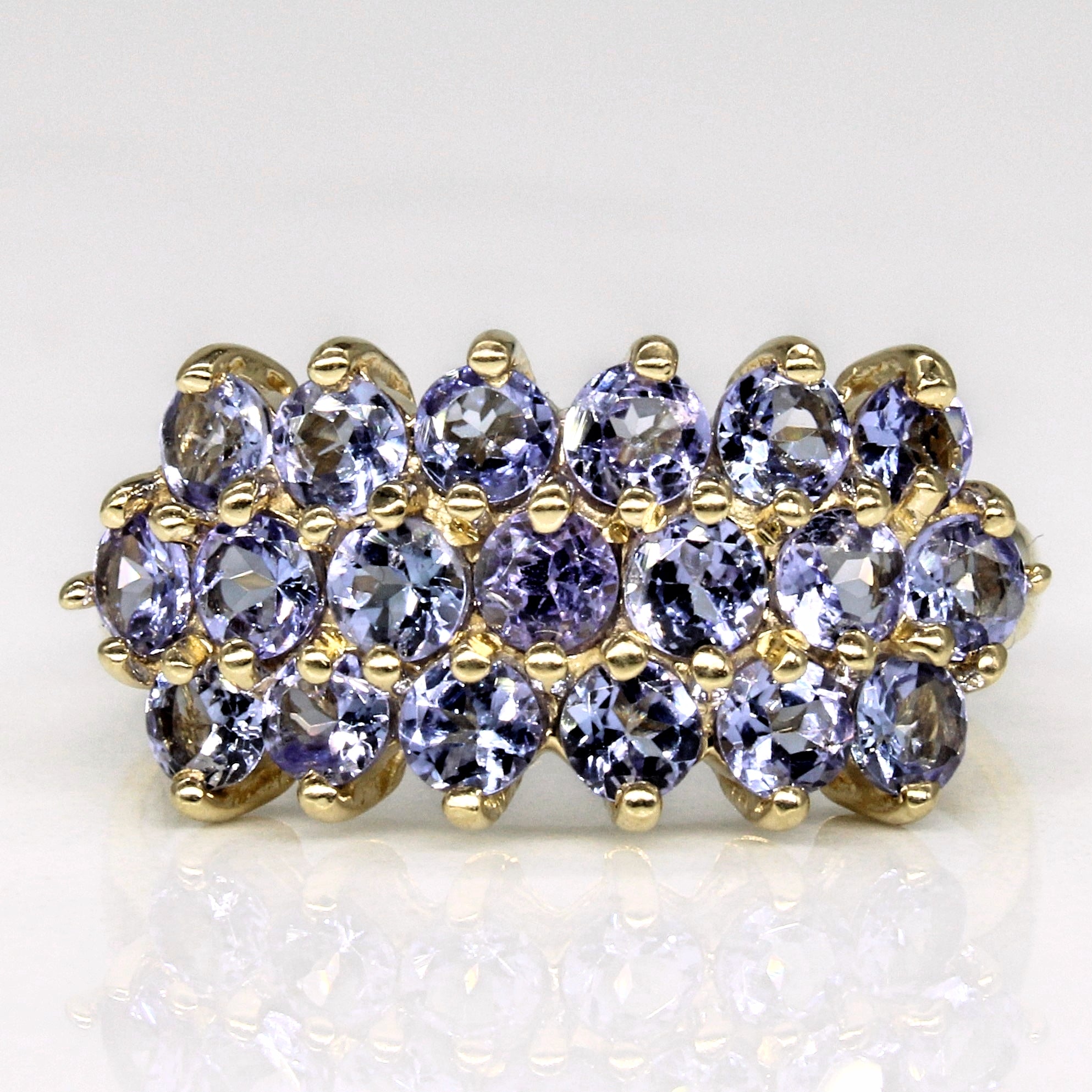 Triple Row Tanzanite Ring | 1.18ctw | SZ 9 |