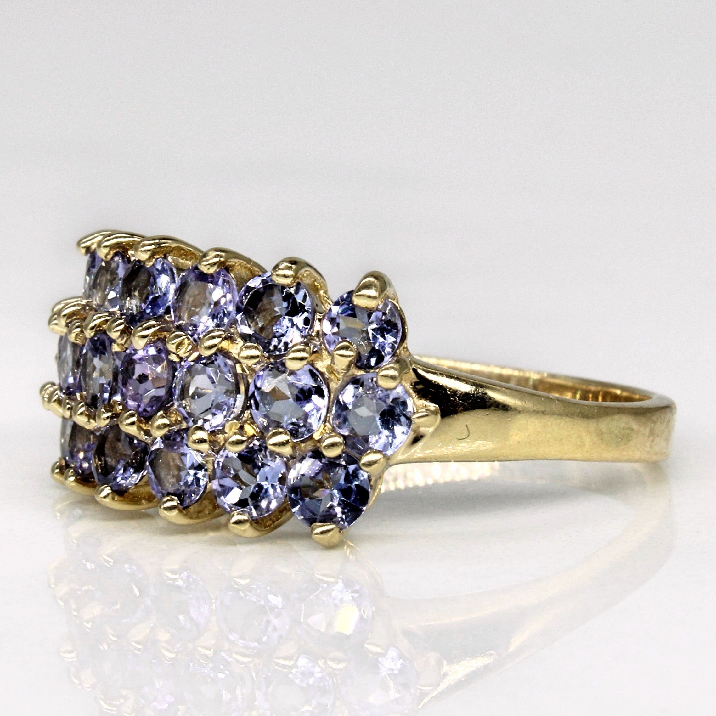 Triple Row Tanzanite Ring | 1.18ctw | SZ 9 |
