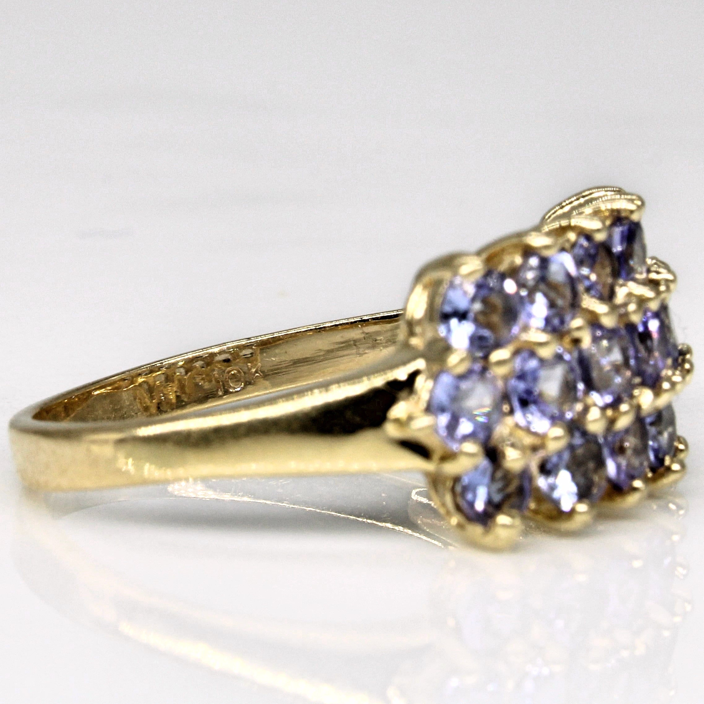 Triple Row Tanzanite Ring | 1.18ctw | SZ 9 |