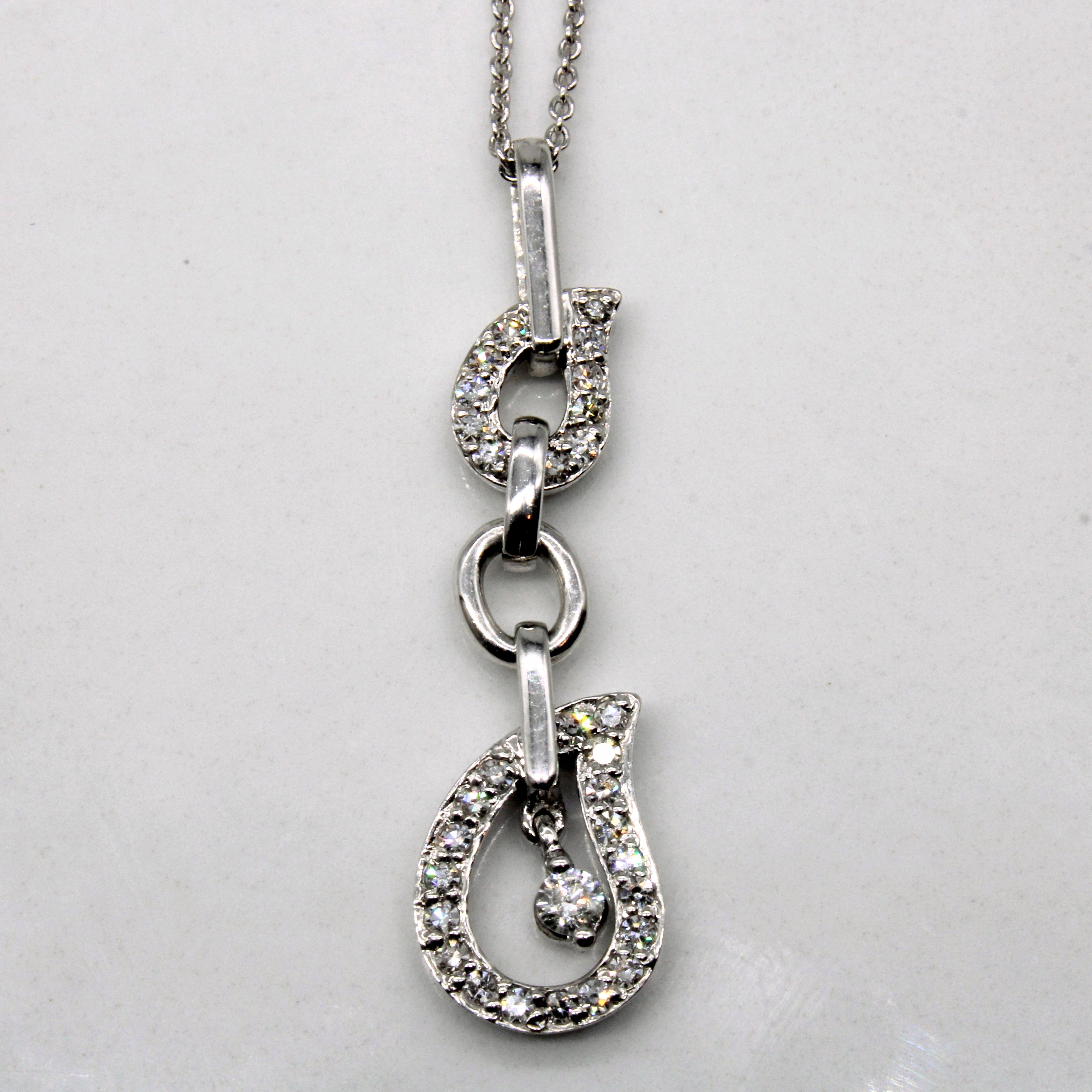Diamond Drop Necklace | 0.19ctw | 16" |