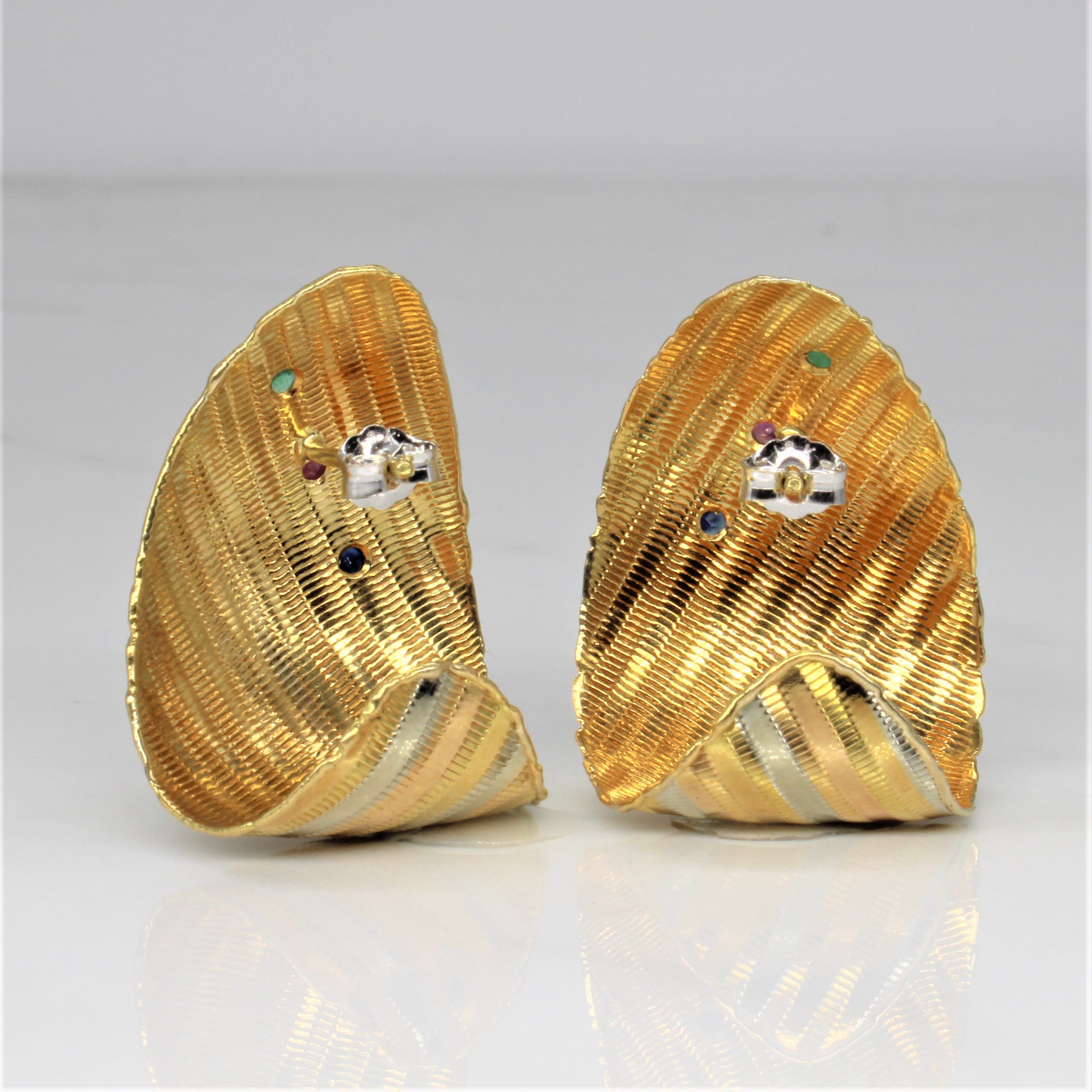Multi Gem Shield Earrings | 0.30ctw |