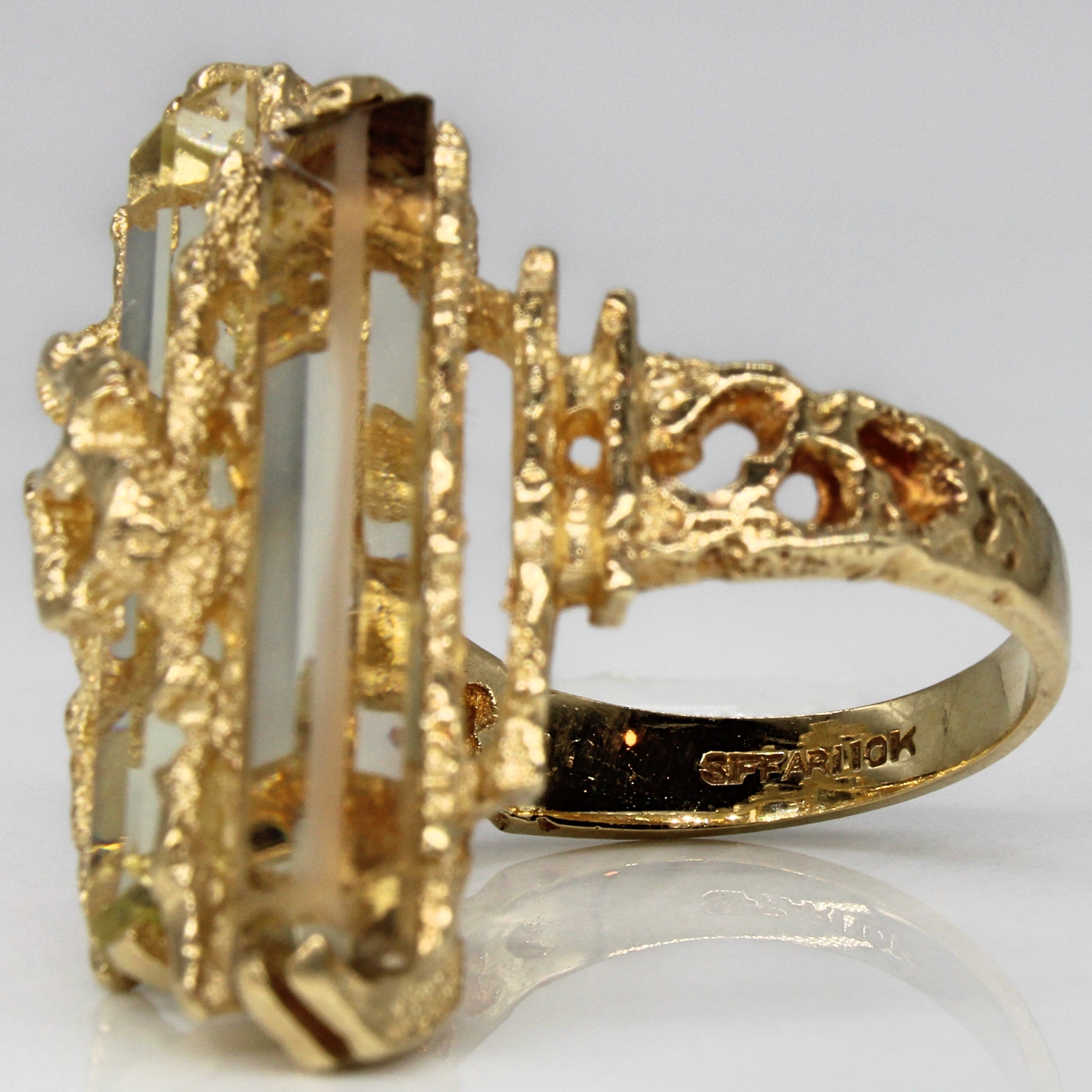 Abstract Tourmaline Cocktail Ring | 7.60ctw | SZ 7.75 |