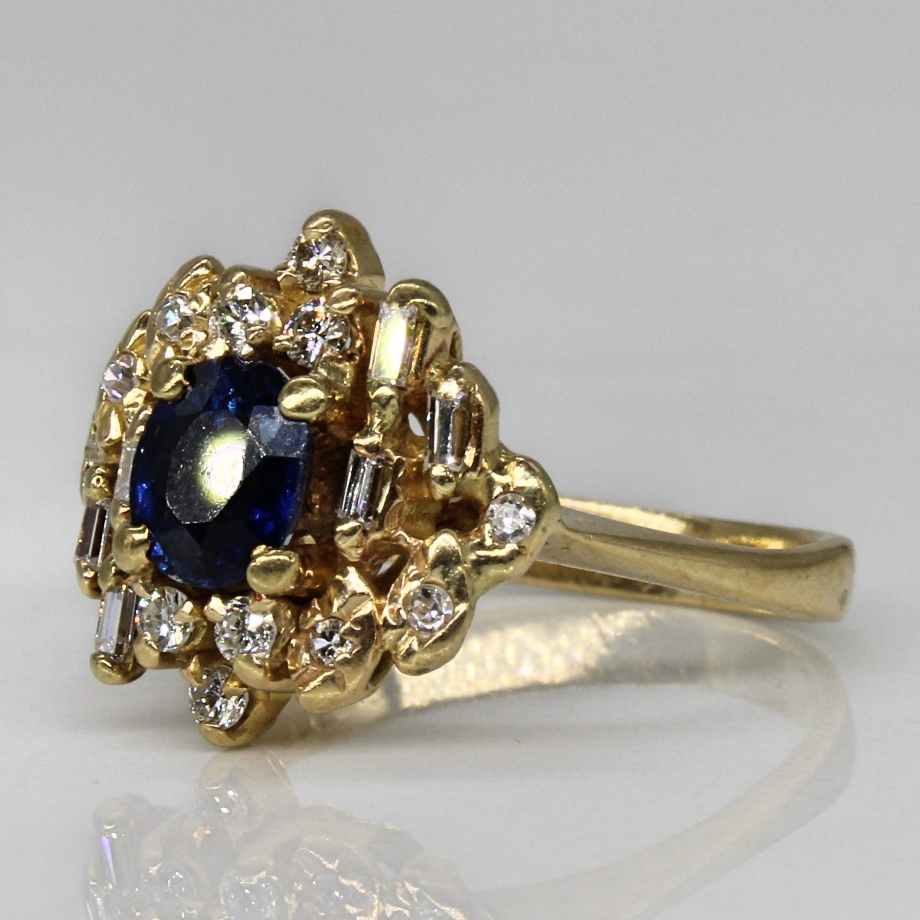 Sapphire & Diamond Engagement Ring | 0.58ct, 0.31ctw | SZ 5.25 |