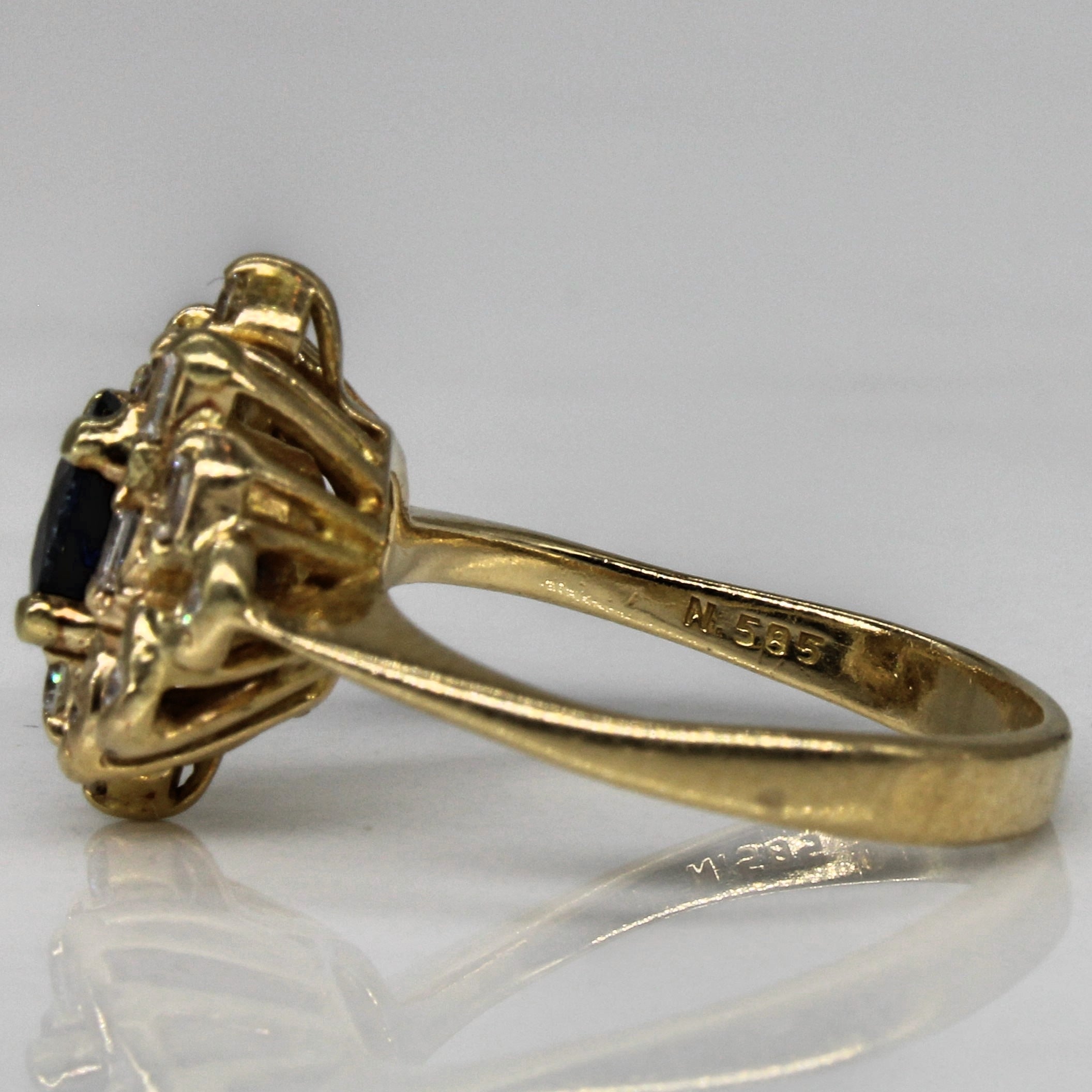 Sapphire & Diamond Engagement Ring | 0.58ct, 0.31ctw | SZ 5.25 |