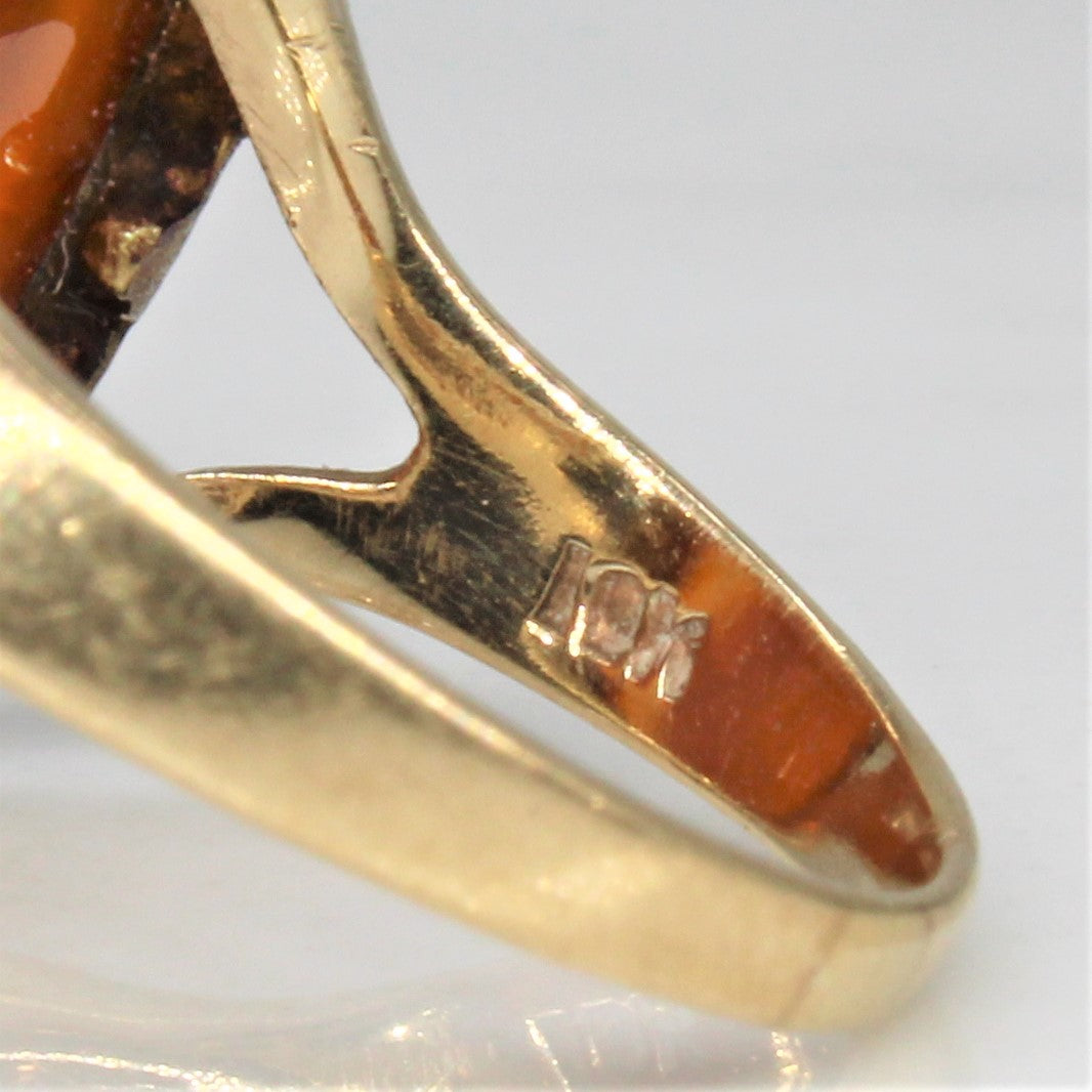 Split Shank Cameo Ring | SZ 4.5 |