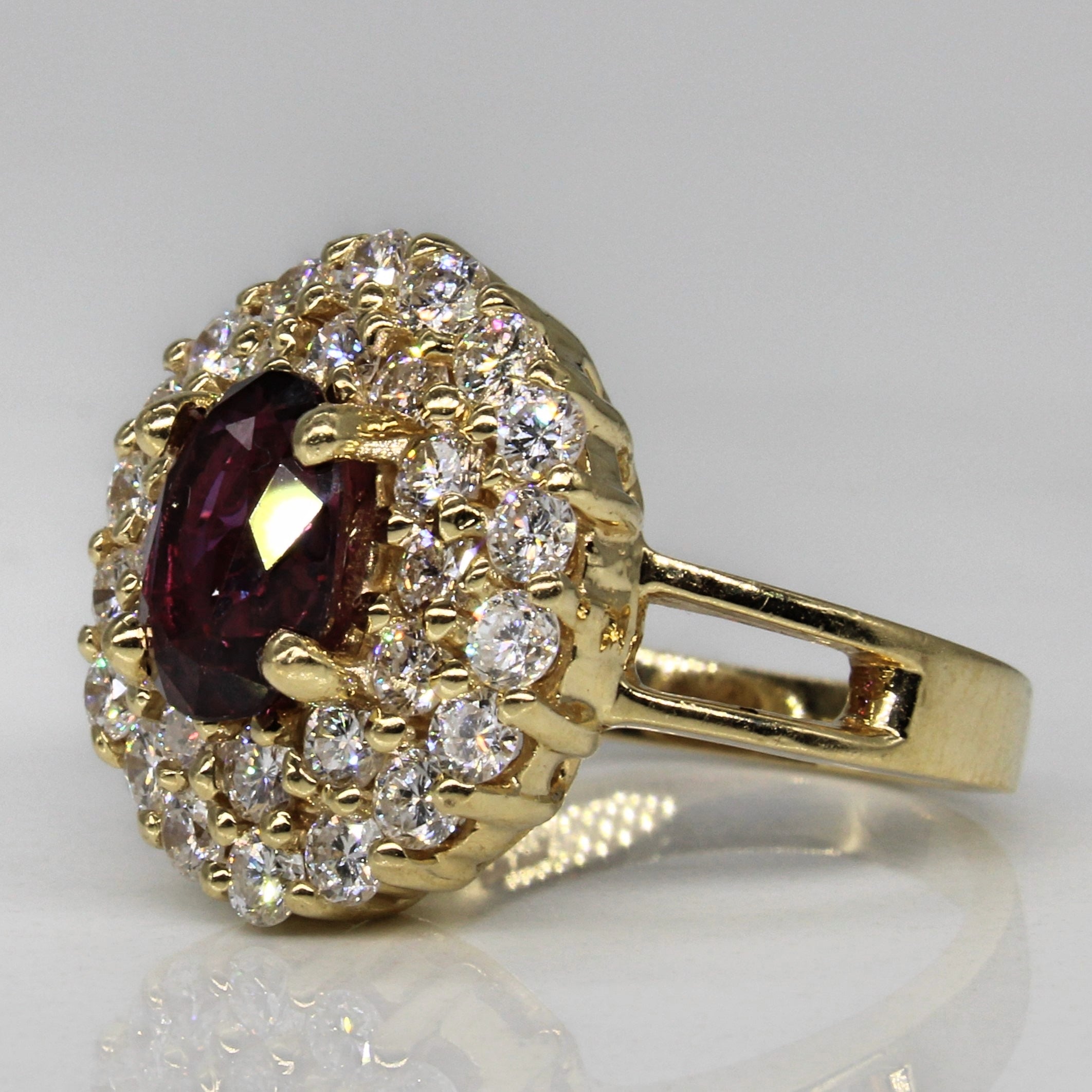 Ruby & Diamond Cluster Ring | 1.45ct, 0.90ctw | SZ 4.75 |